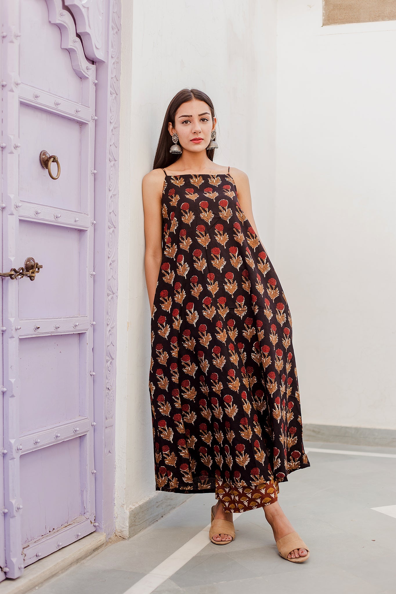 Pihu Black Anarkali Set