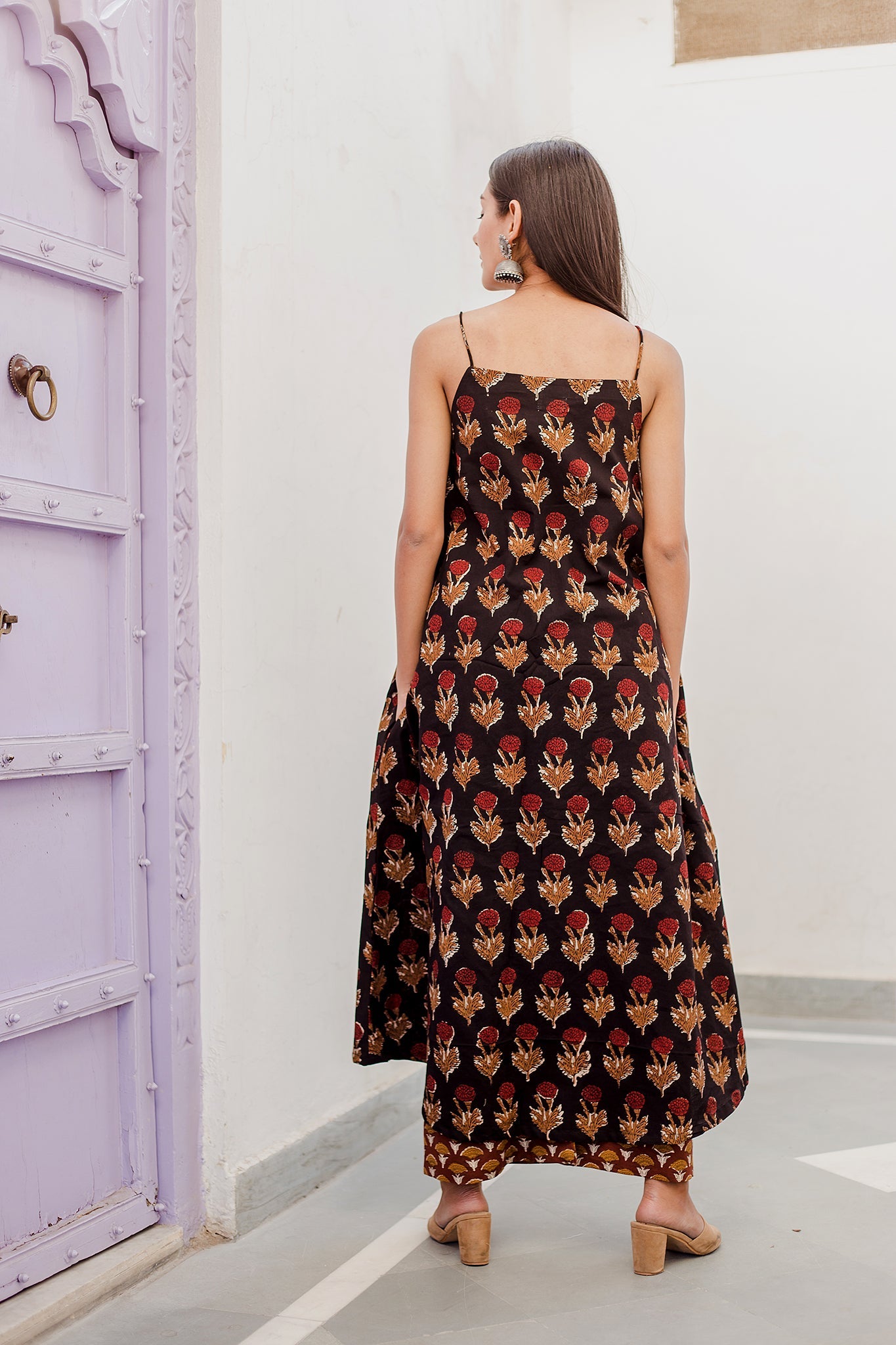 Pihu Black Anarkali Set