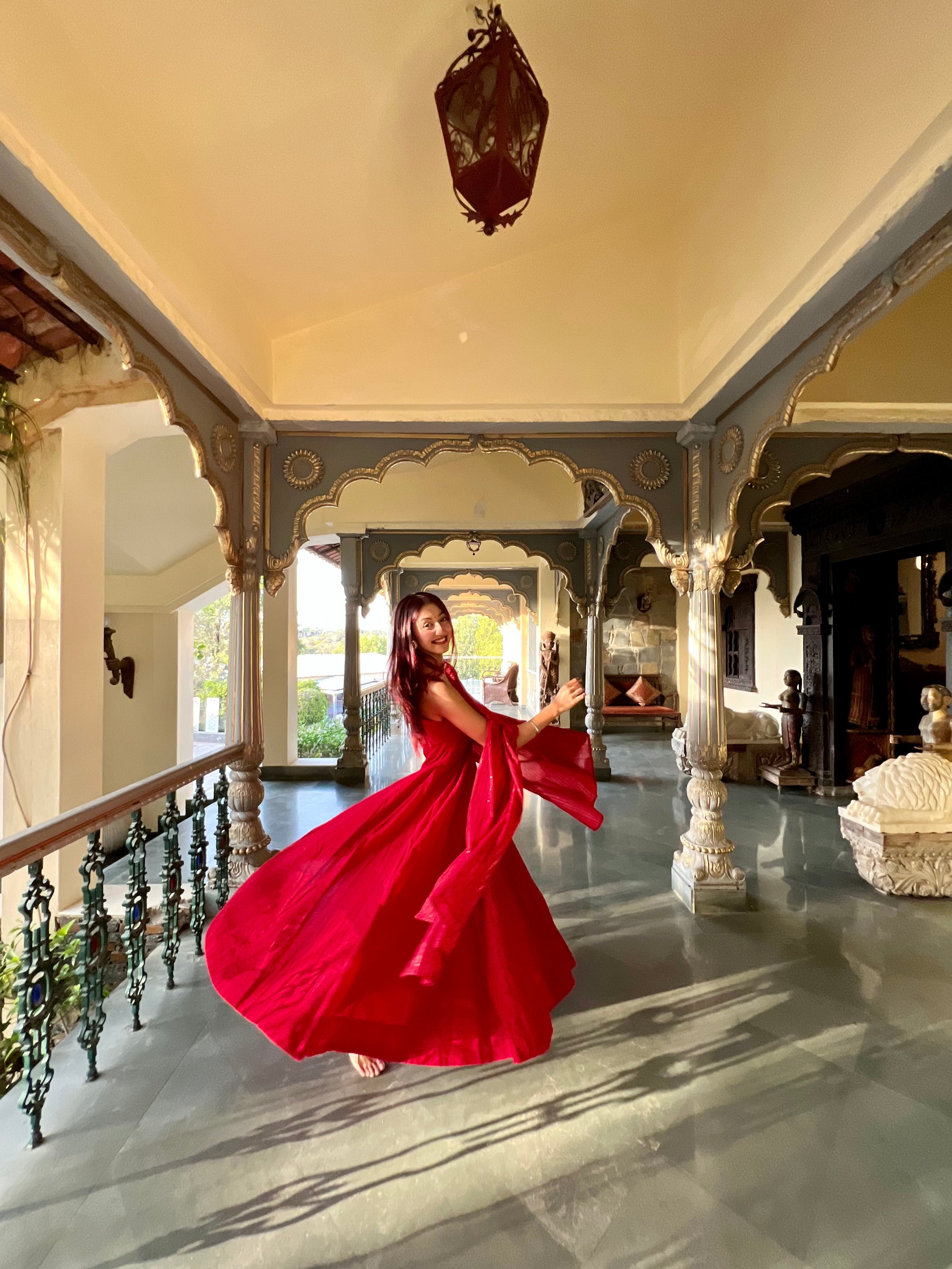 Noori Mehroon Anarkali Set