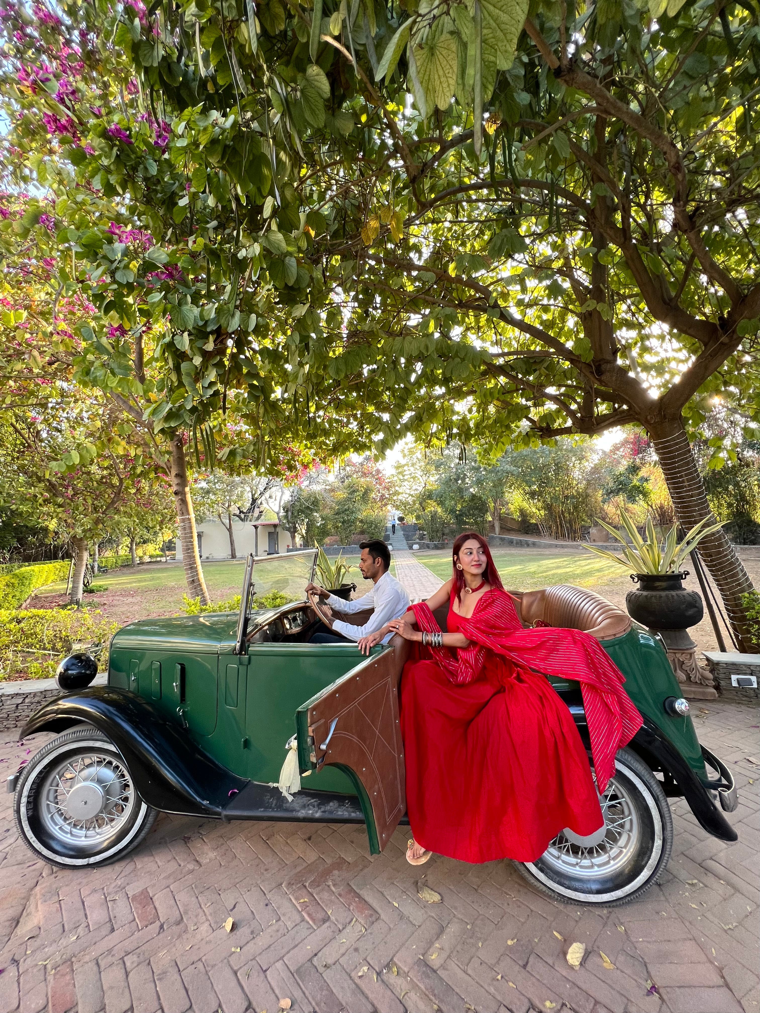 Noori Mehroon Anarkali Set