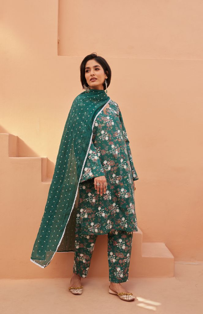 Anjum Blue Straight Set