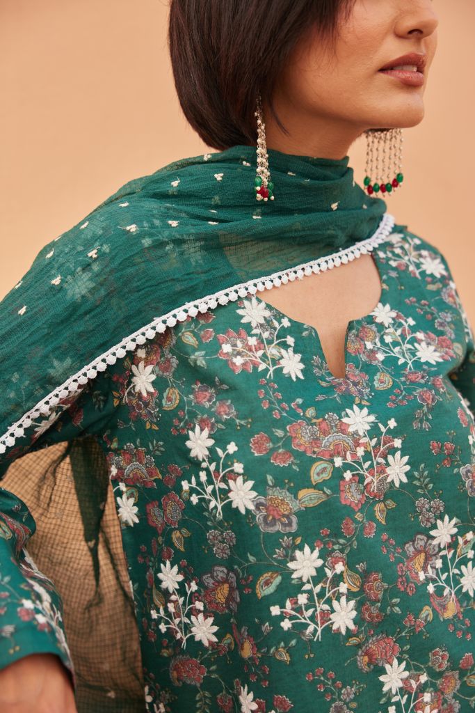 Anjum Blue Straight Set