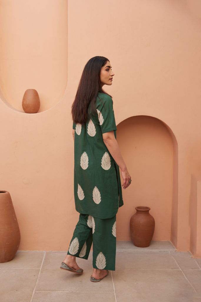 Khalak Green Co-ord Set