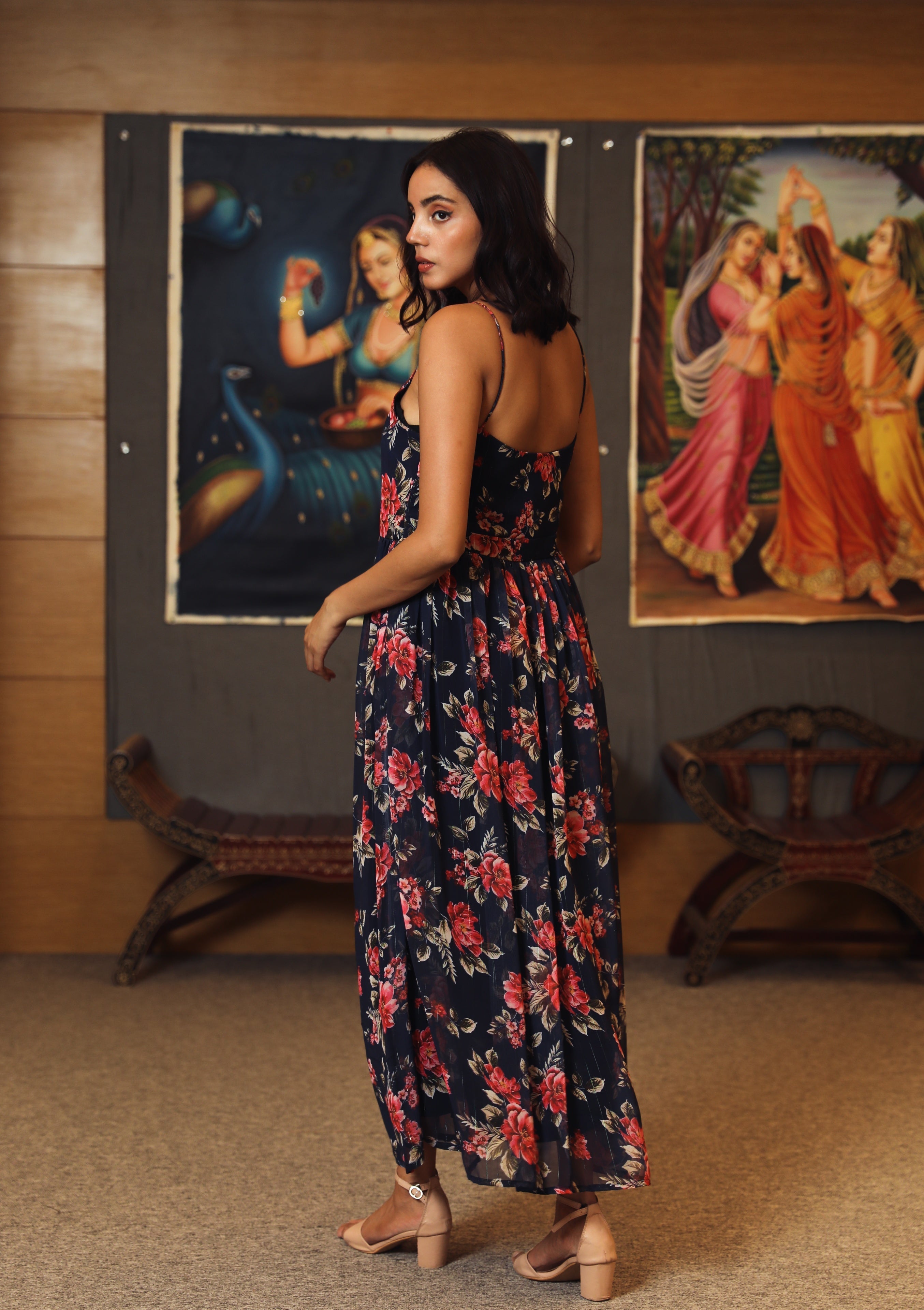 Sarah Blue Dress Gulabo Jaipur