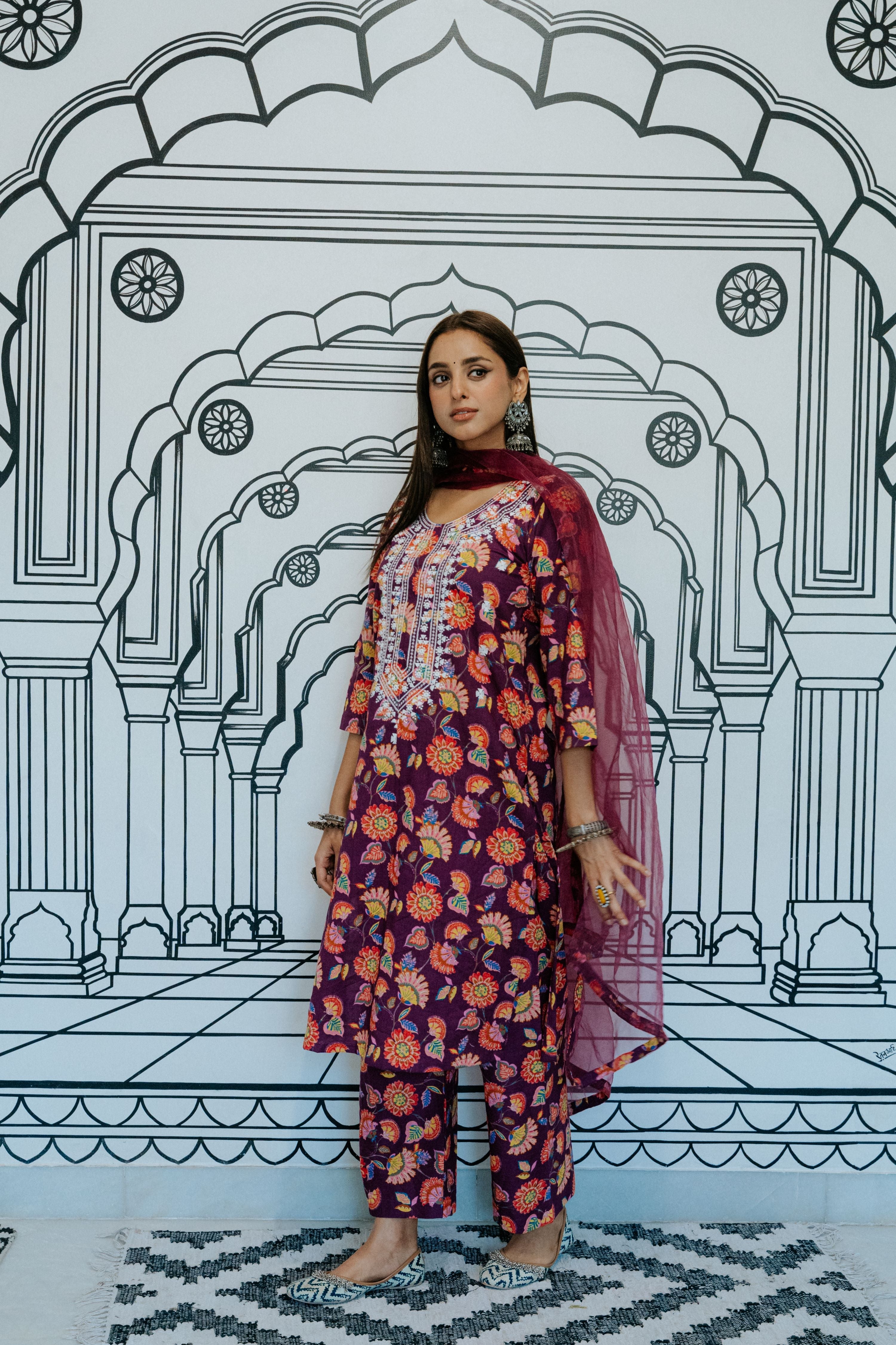 Naar Light Purple Straight Set