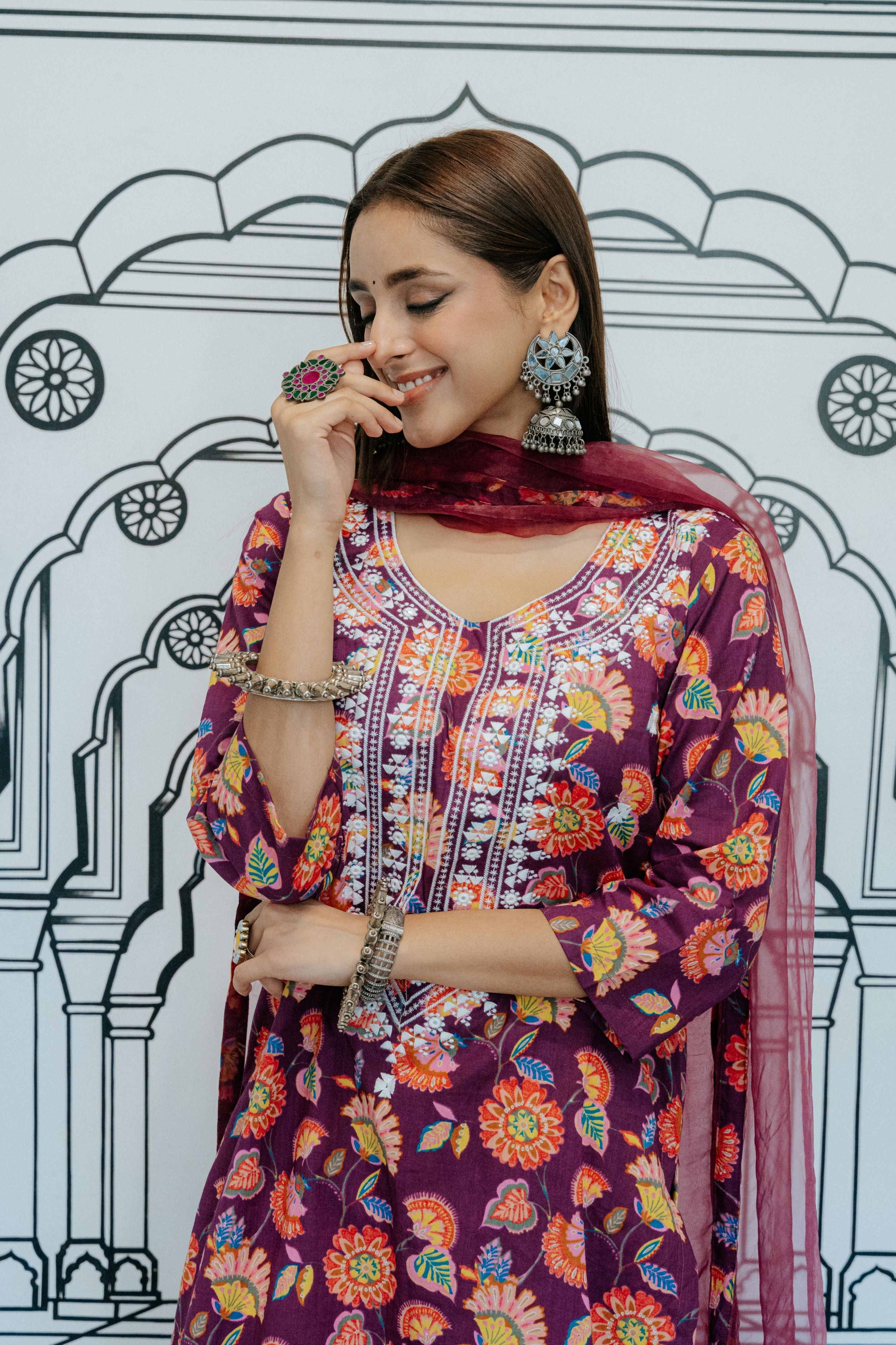 Naar Light Purple Straight Set