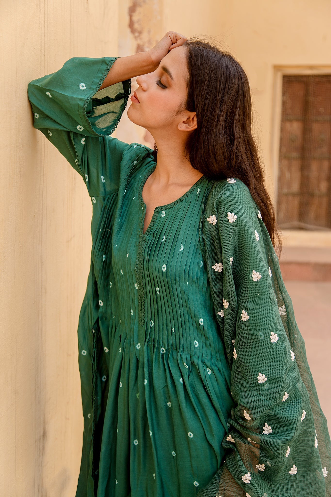 ADA GREEN SET Gulabo Jaipur