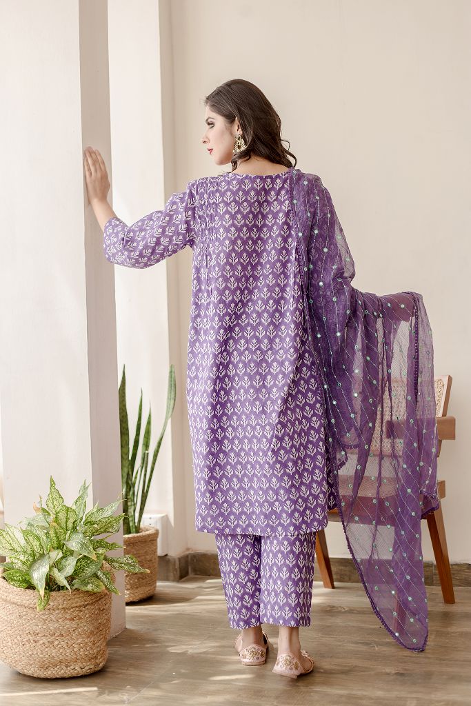 ANJULI PURPLE SET Gulabo Jaipur