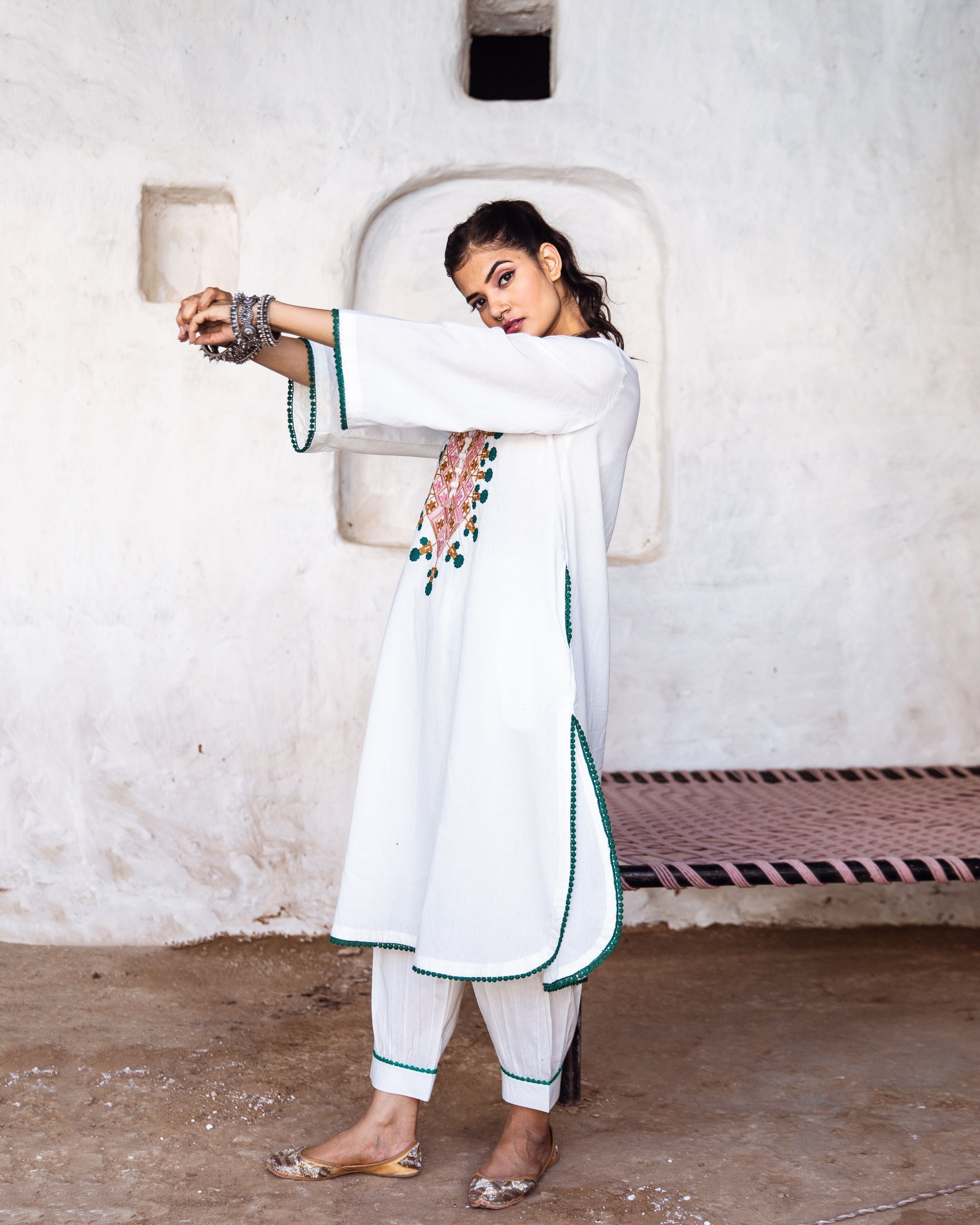 ARZU WHITE SET Gulabo Jaipur