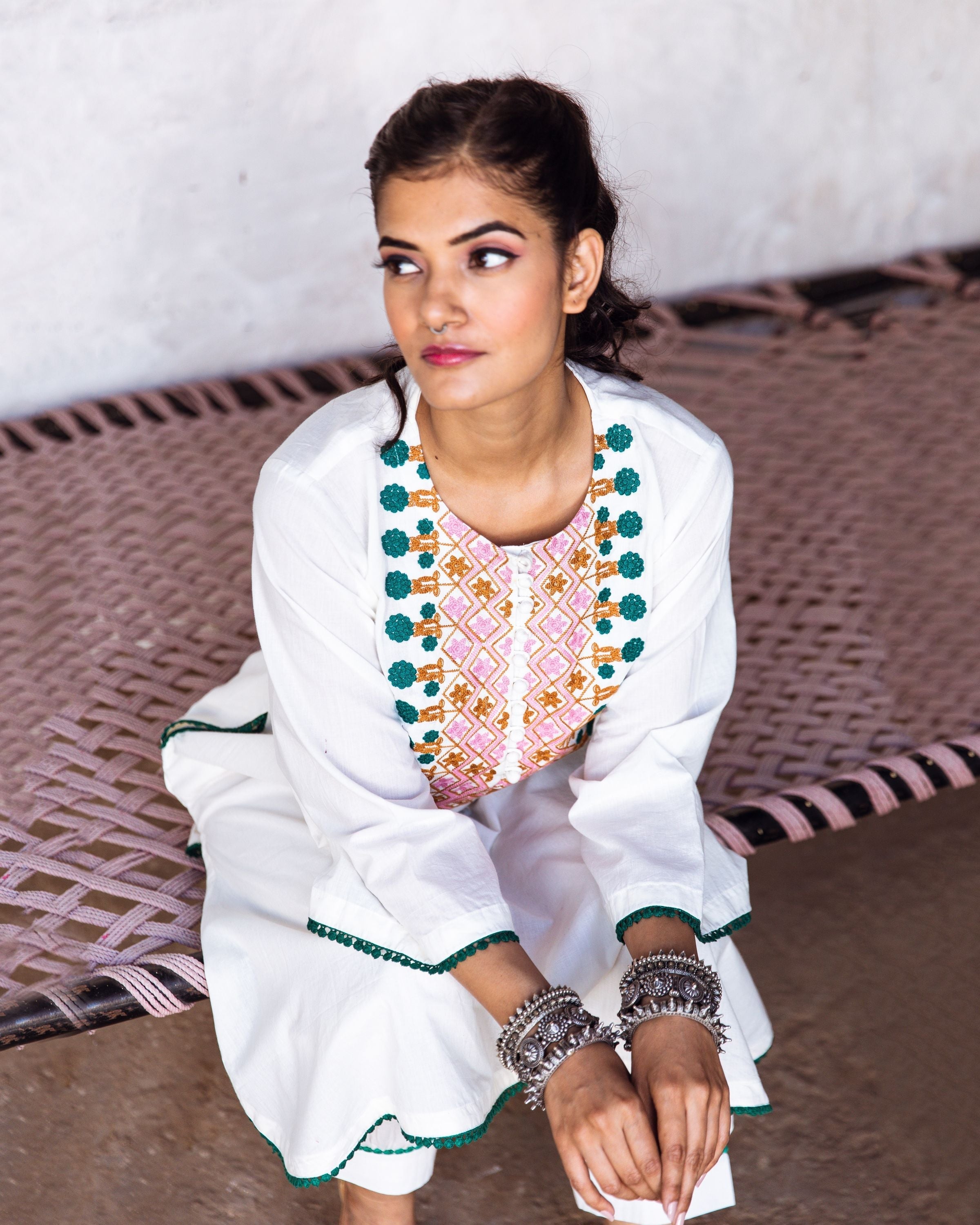 ARZU WHITE SET Gulabo Jaipur