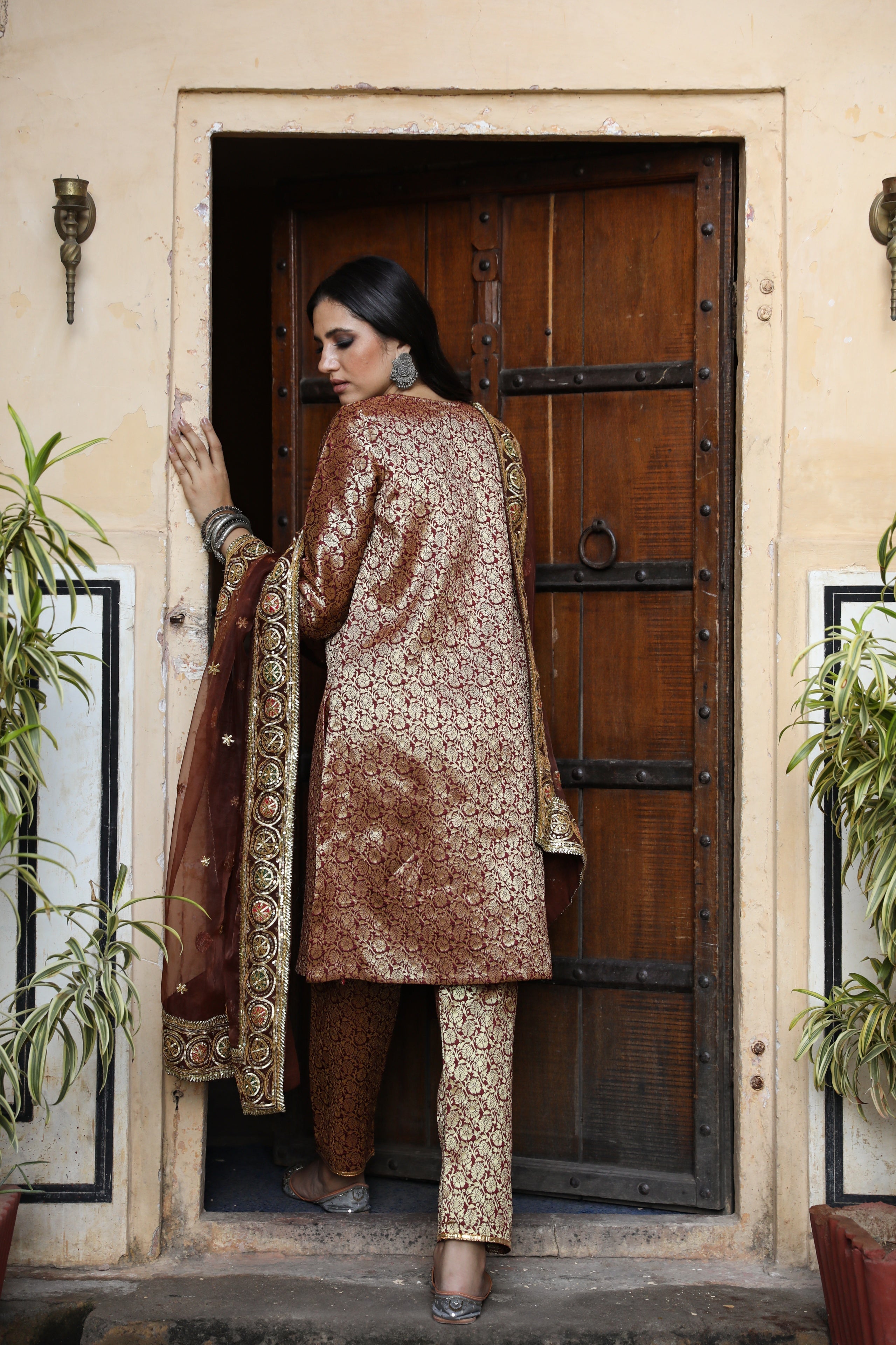 Abeer Brown Set Gulabo Jaipur