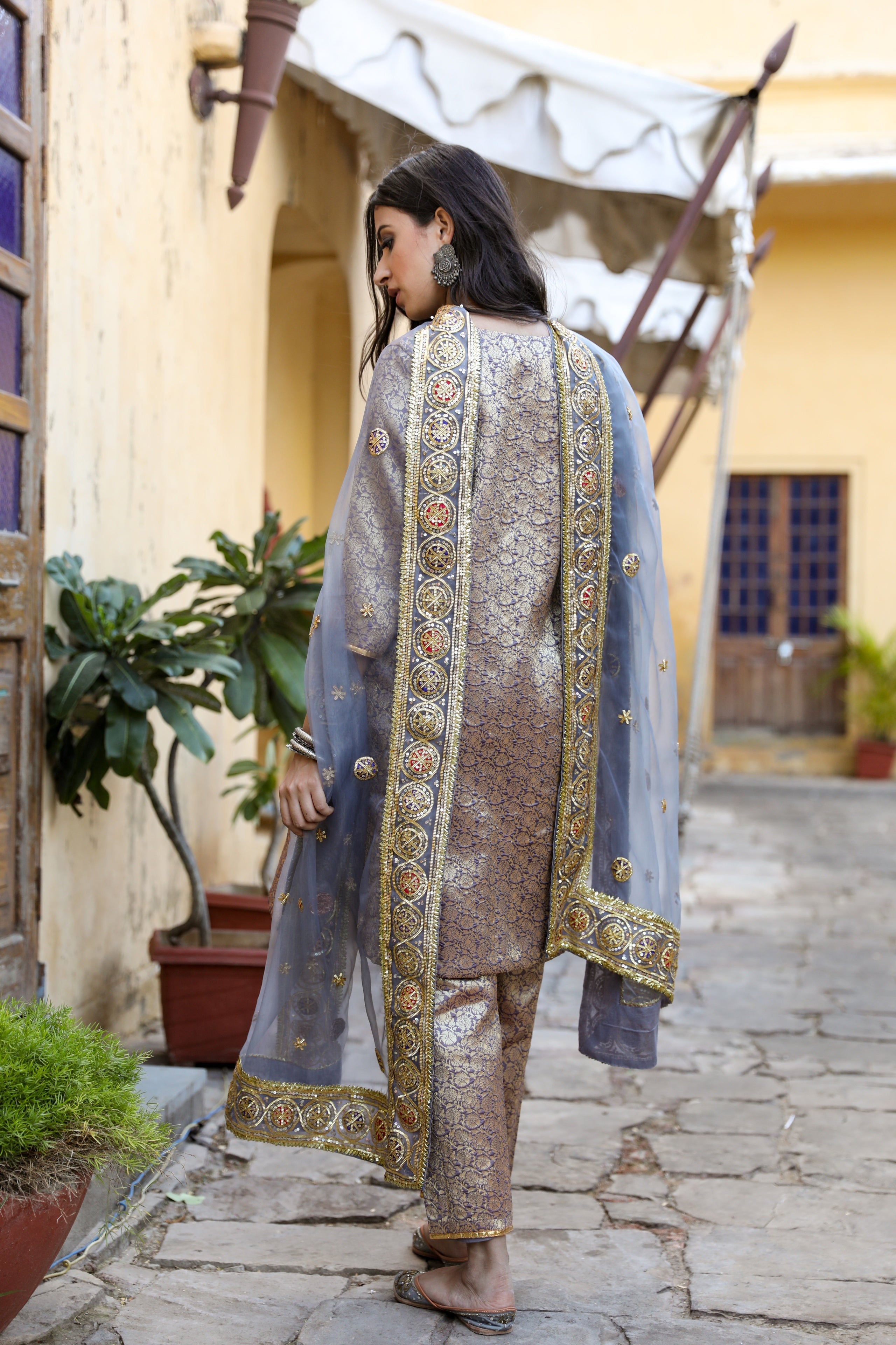 Abeer Grey Set Gulabo Jaipur