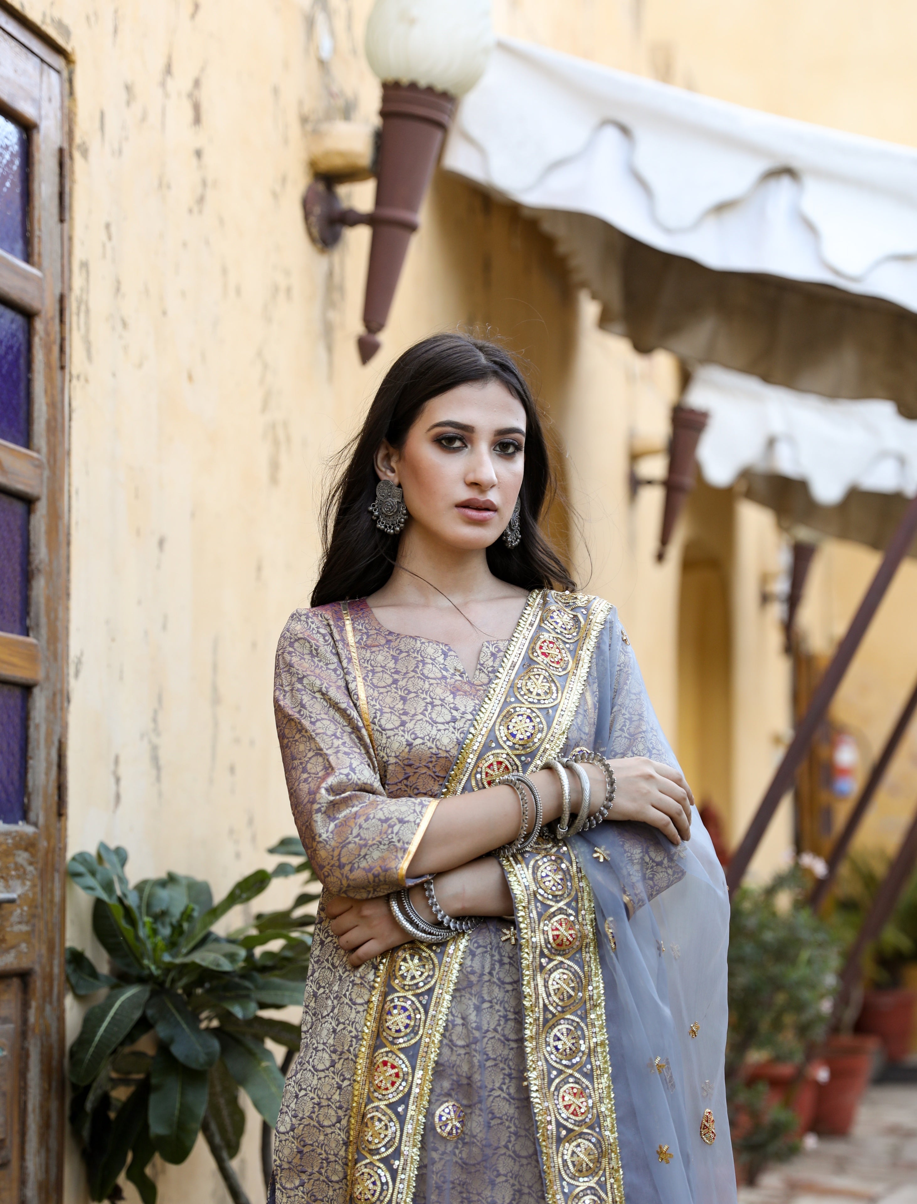 Abeer Grey Set Gulabo Jaipur