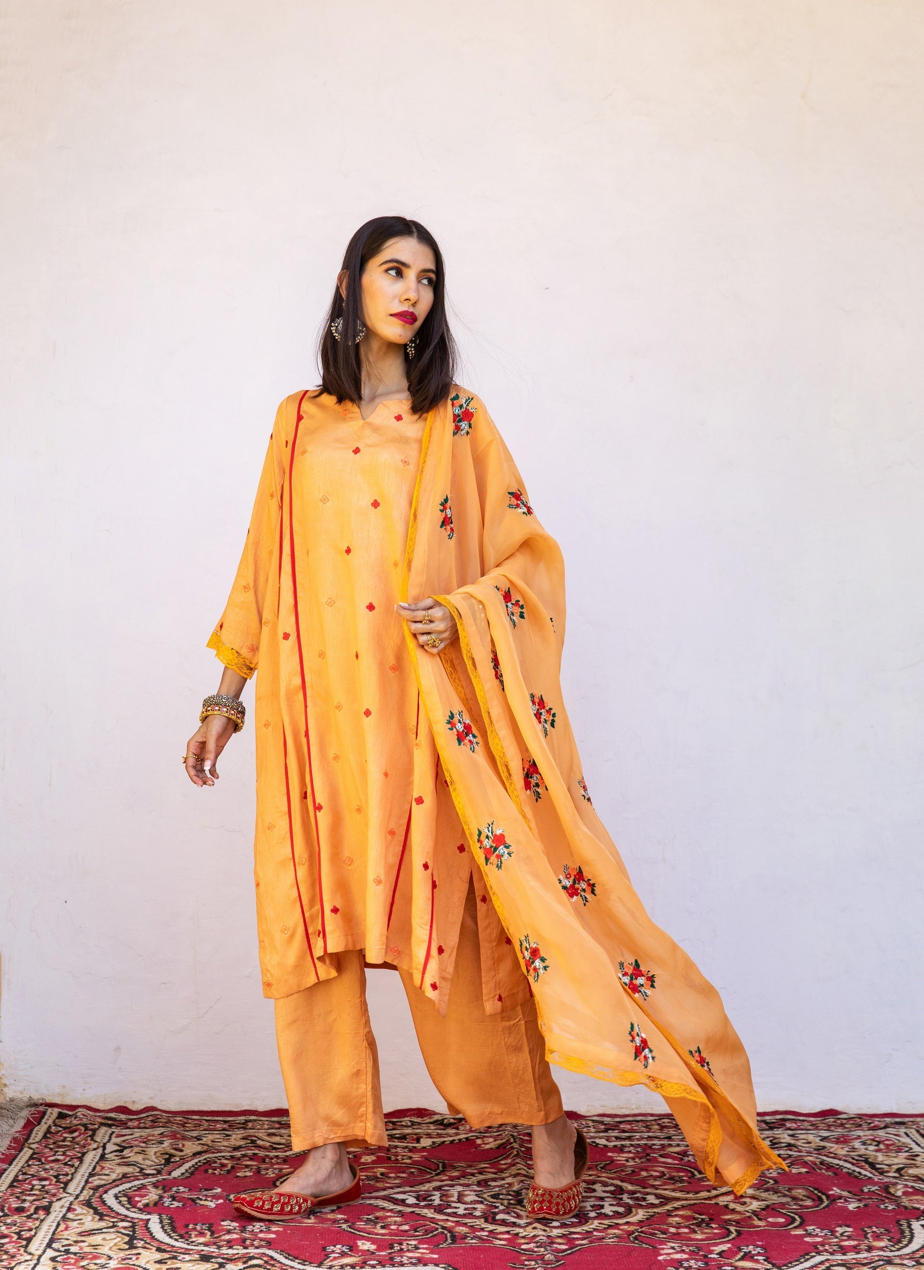 Amaira Orange Set Gulabo Jaipur