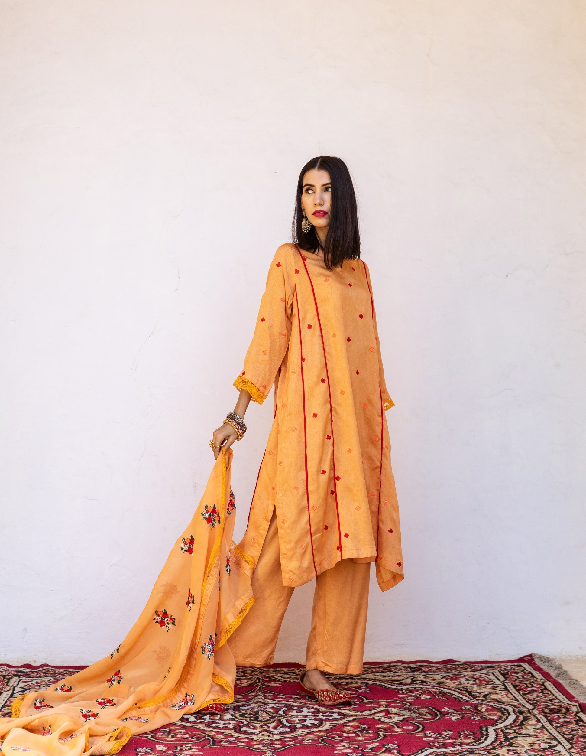 Amaira Orange Set Gulabo Jaipur