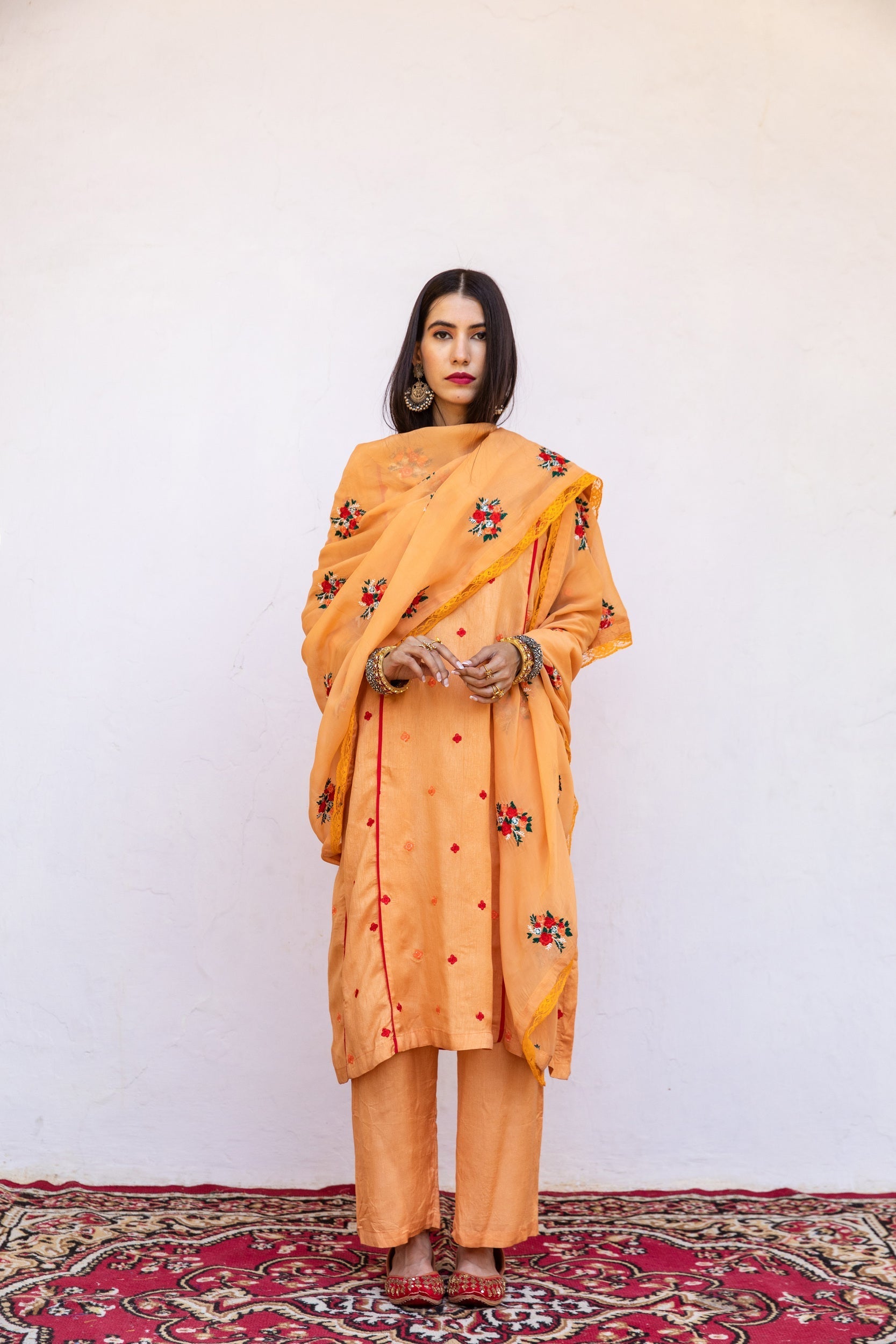 Amaira Orange Set Gulabo Jaipur