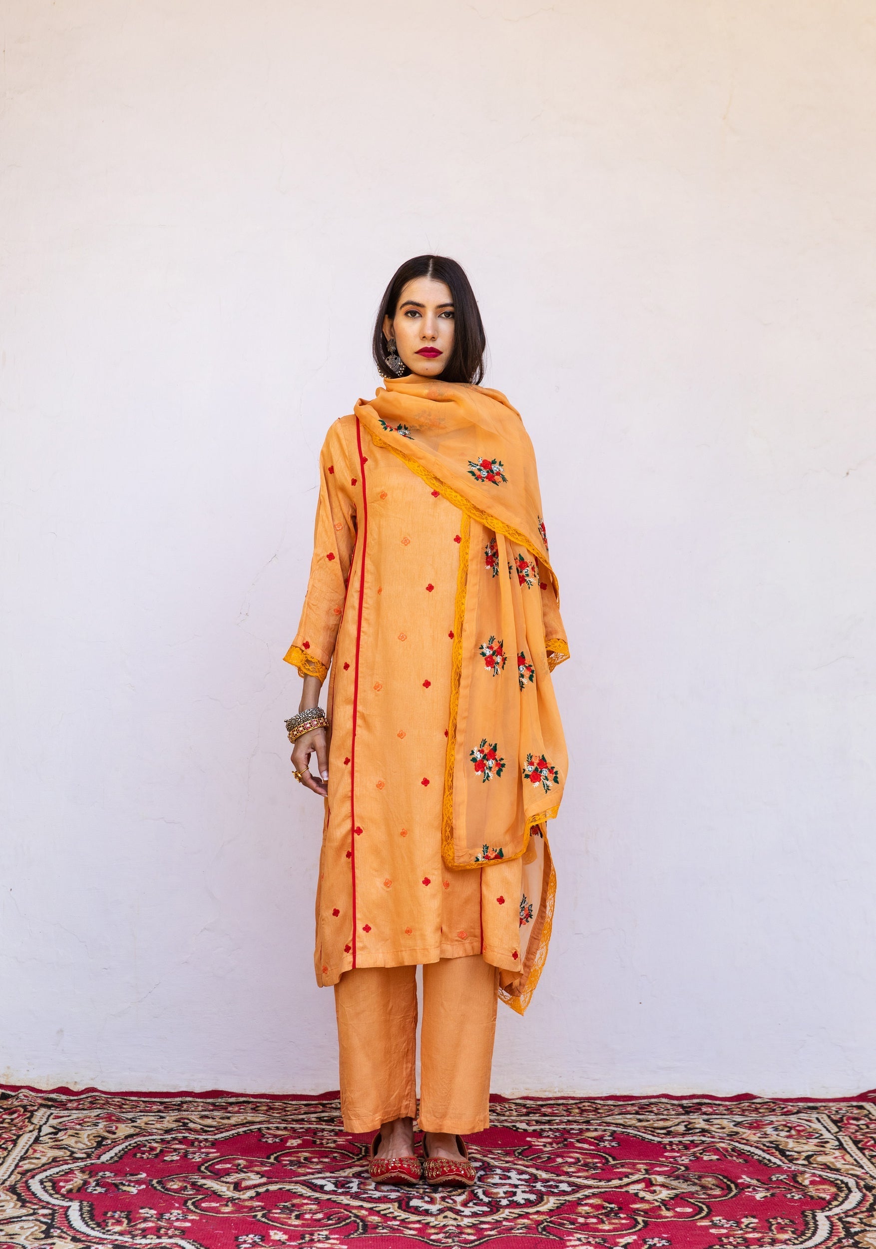 Amaira Orange Set Gulabo Jaipur