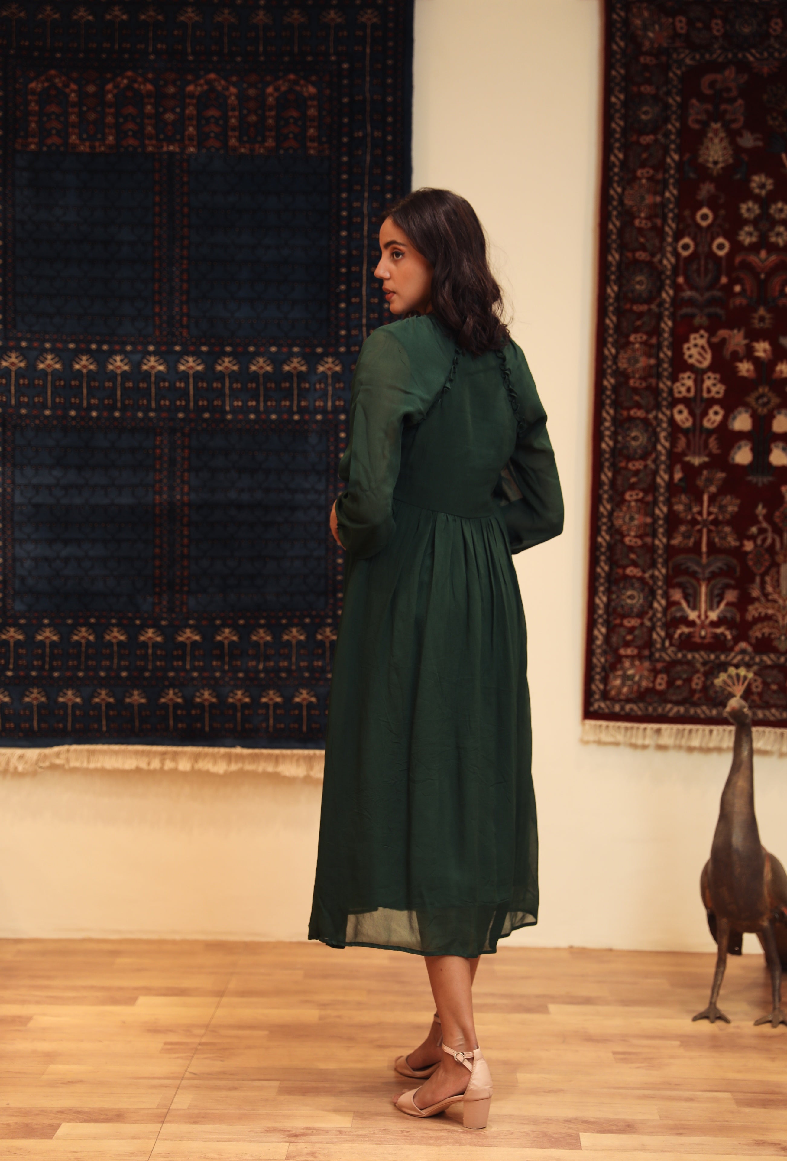 Amina Green Dress Gulabo Jaipur