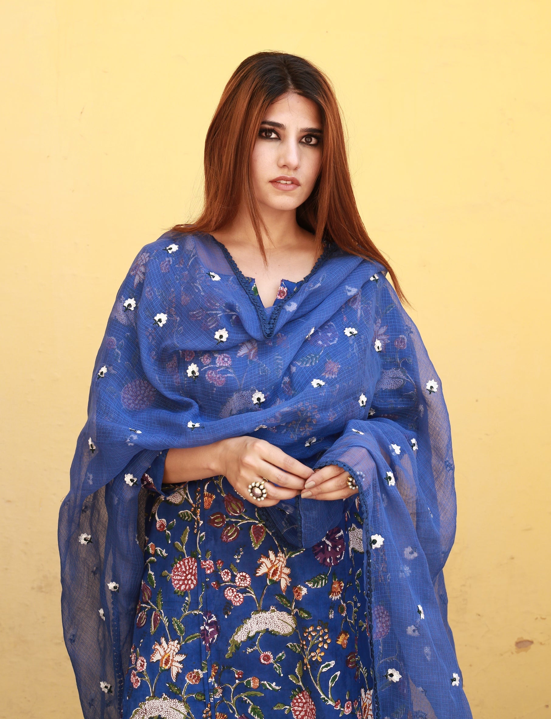 BLOOM BLUE JAAL SET Gulabo Jaipur