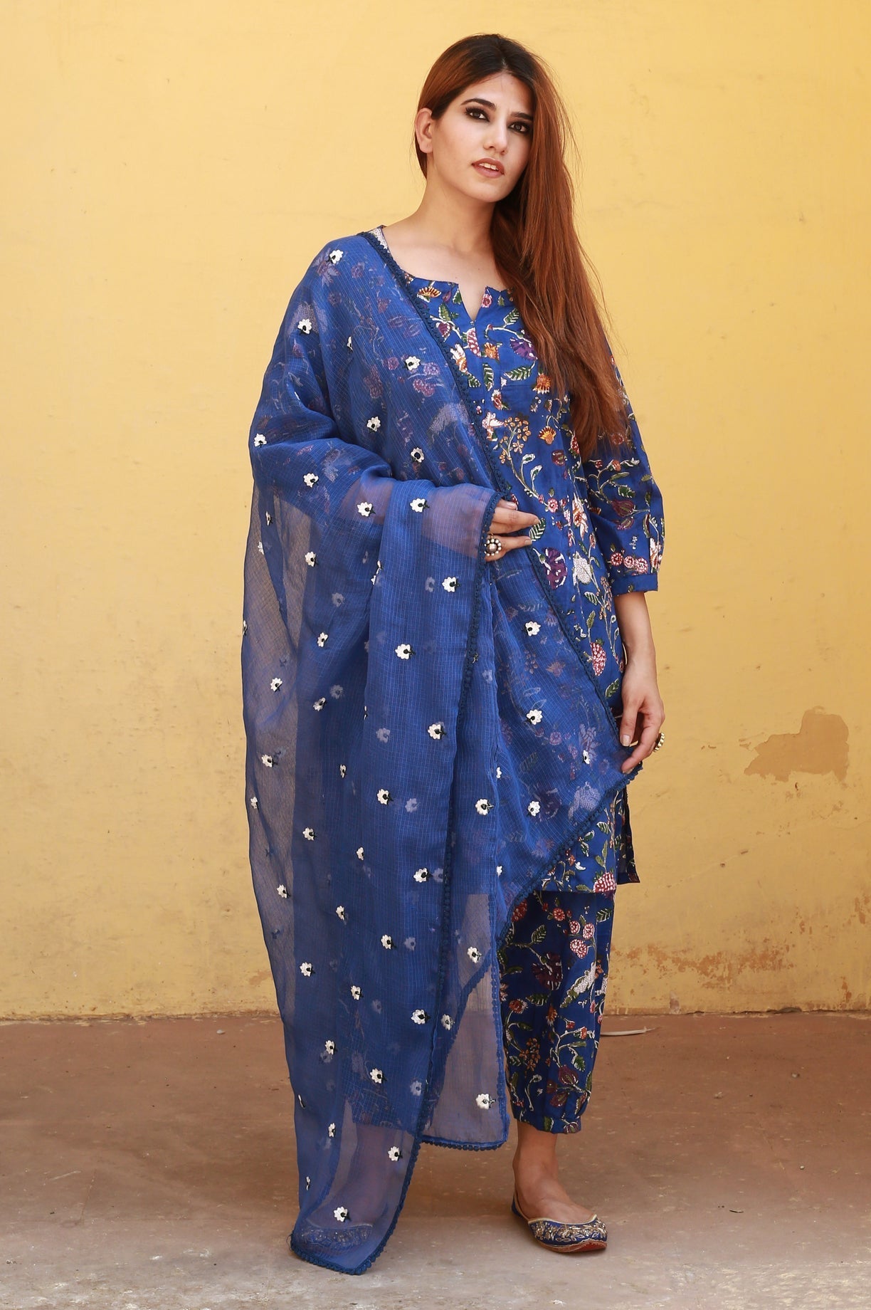 BLOOM BLUE JAAL SET Gulabo Jaipur