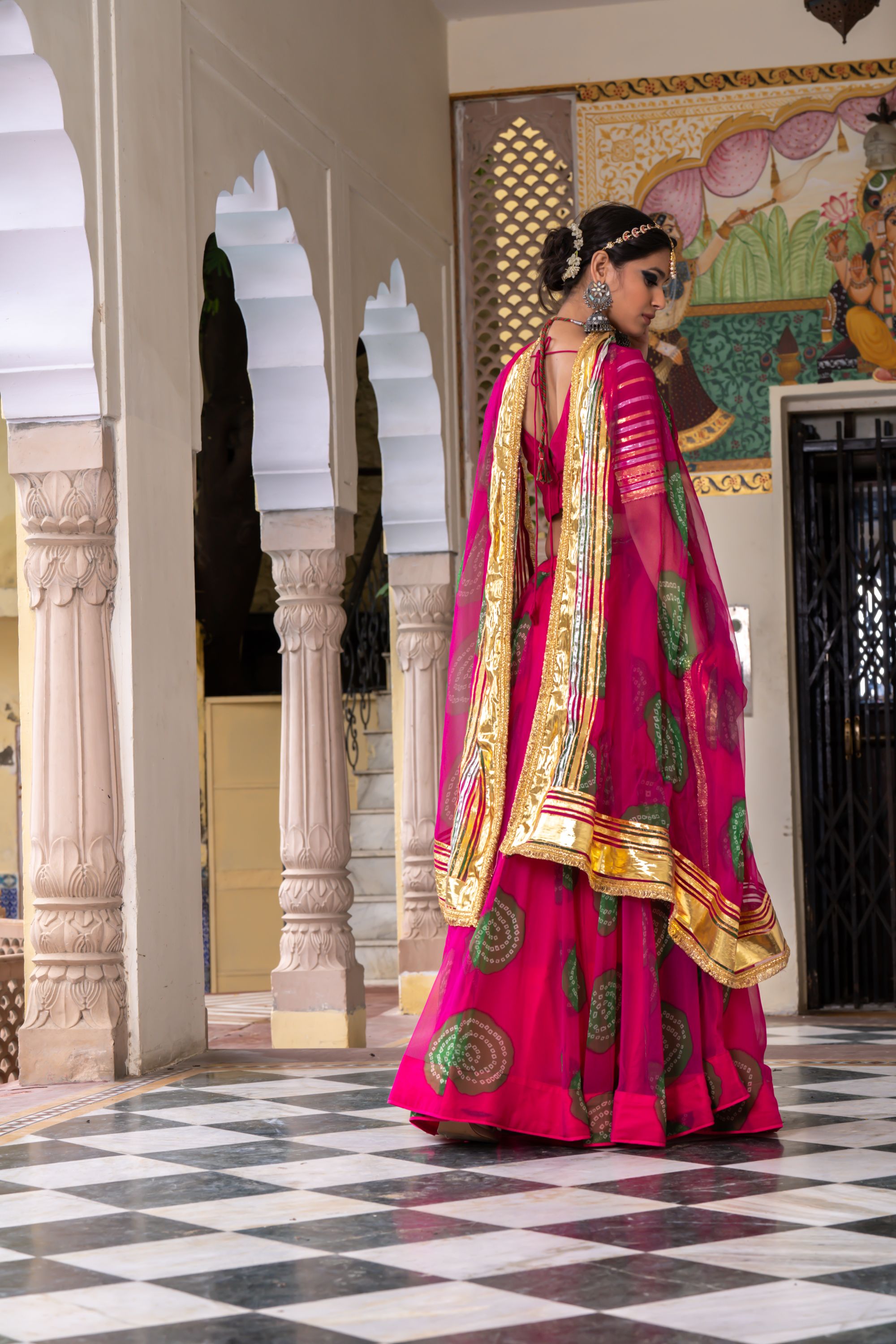 CHANCHAL PINK LEHENGA SET Gulabo Jaipur