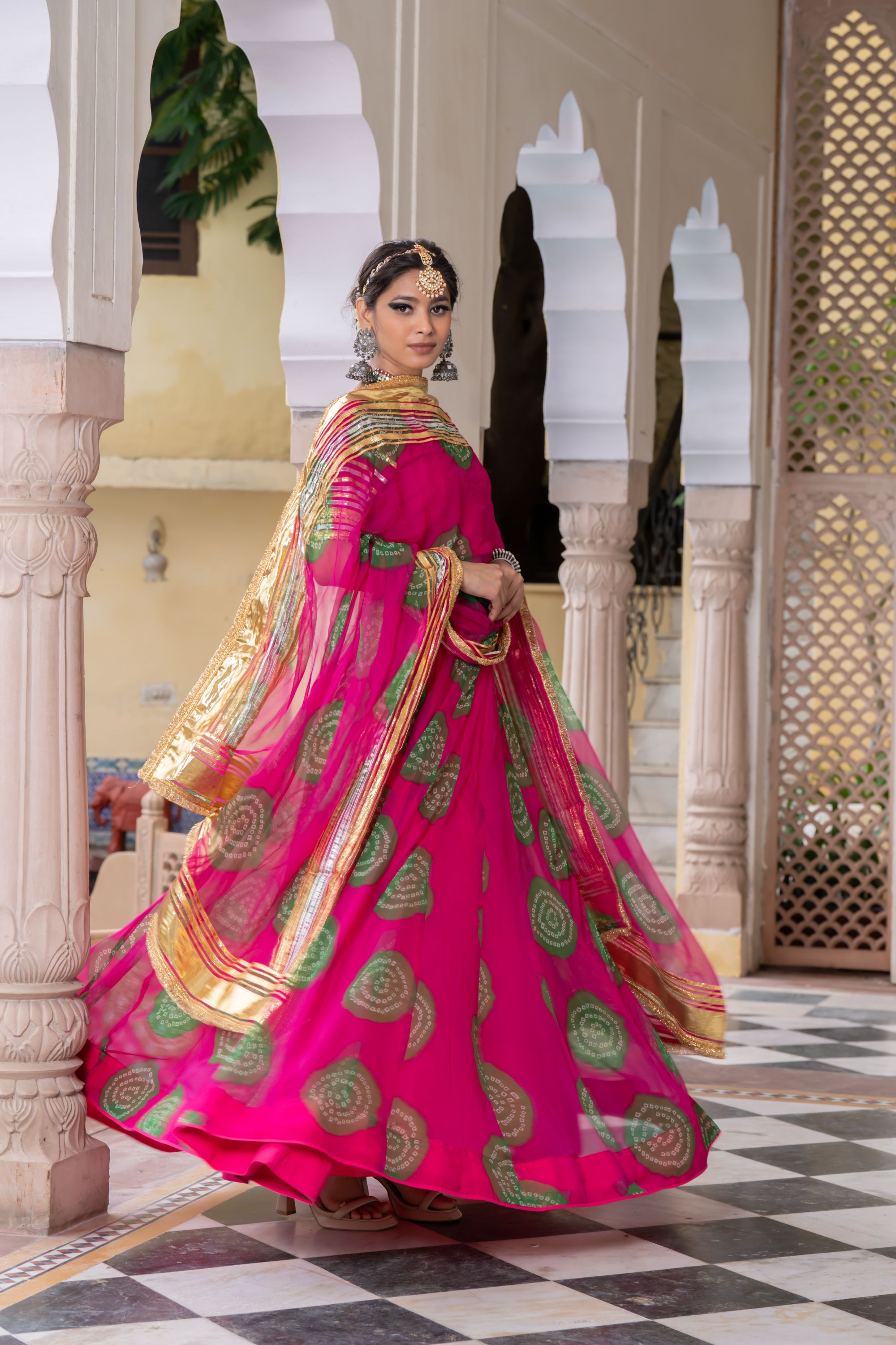 CHANCHAL PINK LEHENGA SET Gulabo Jaipur