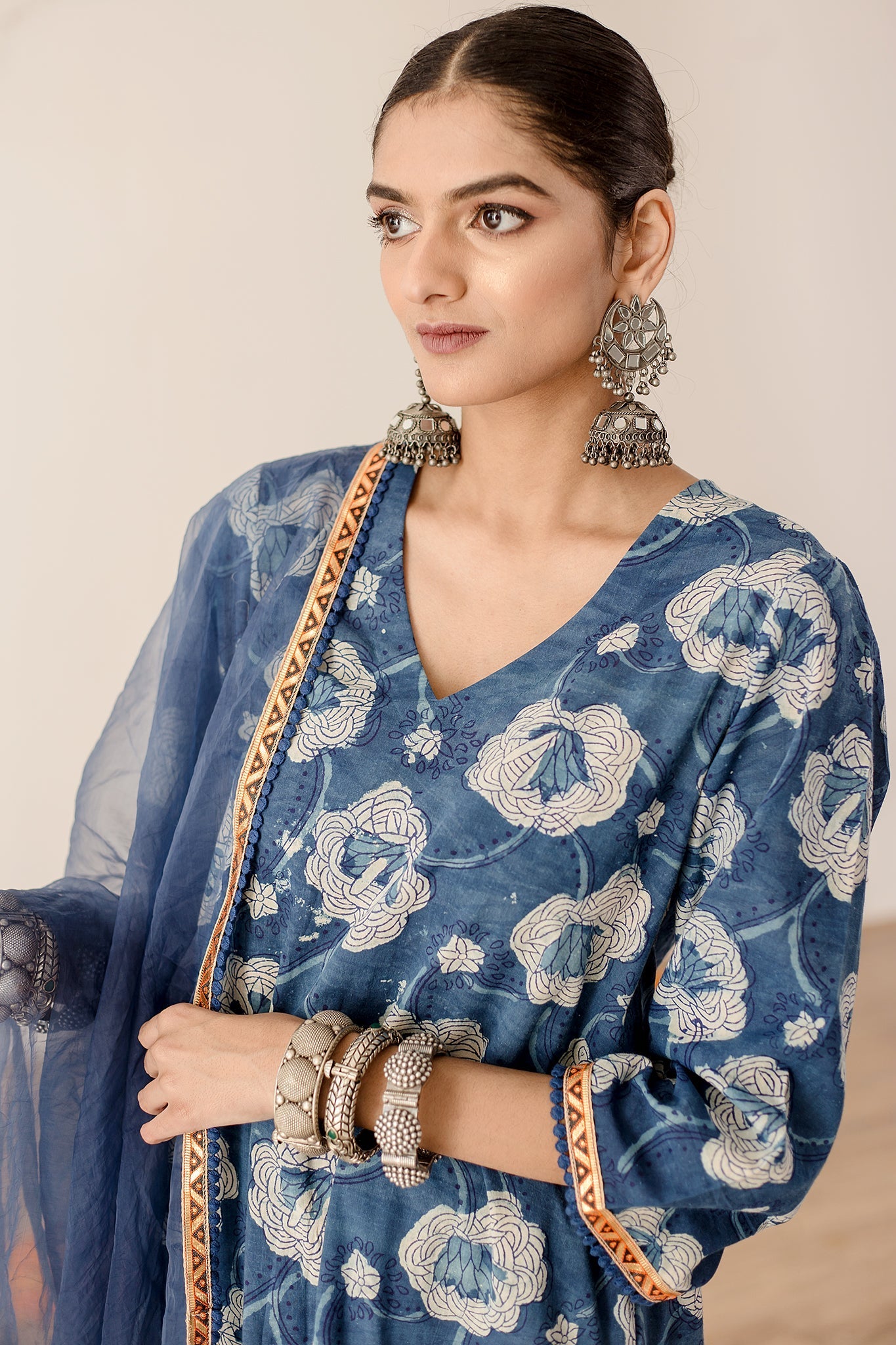 DIA BLUE STRAIGHT SET Gulabo Jaipur