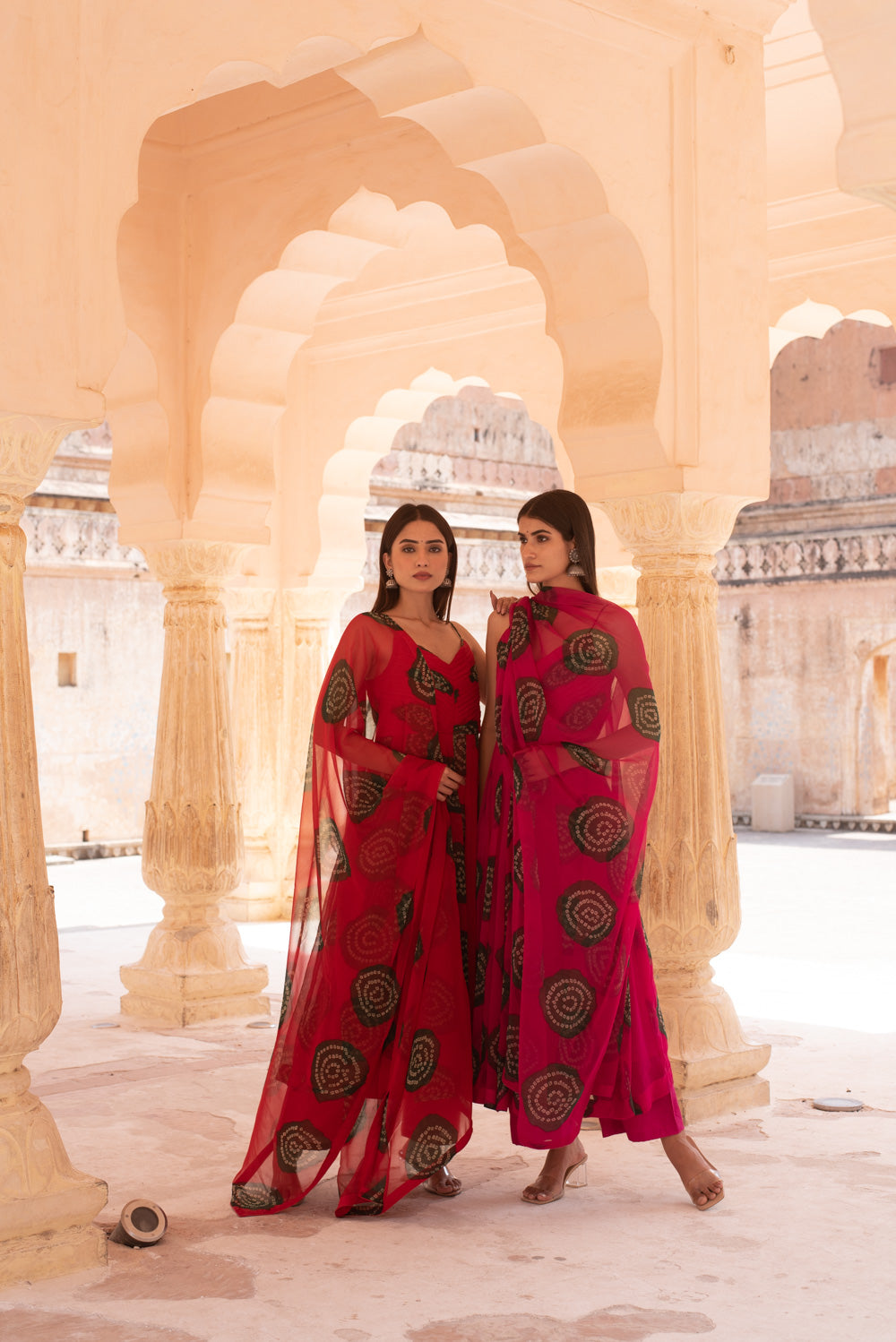 Ehsaas Red Anarkali Set Gulabo Jaipur