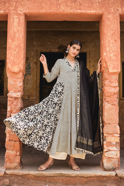 Farida Black Set Gulabo Jaipur