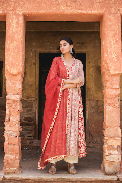 Farida Red Set Gulabo Jaipur