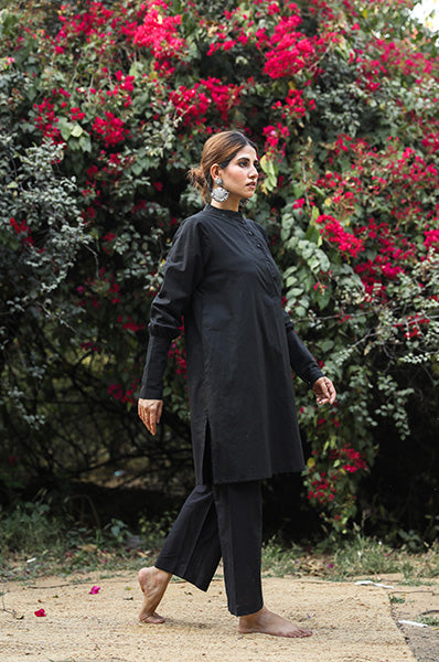 GITA BLACK KURTA SET Gulabo Jaipur