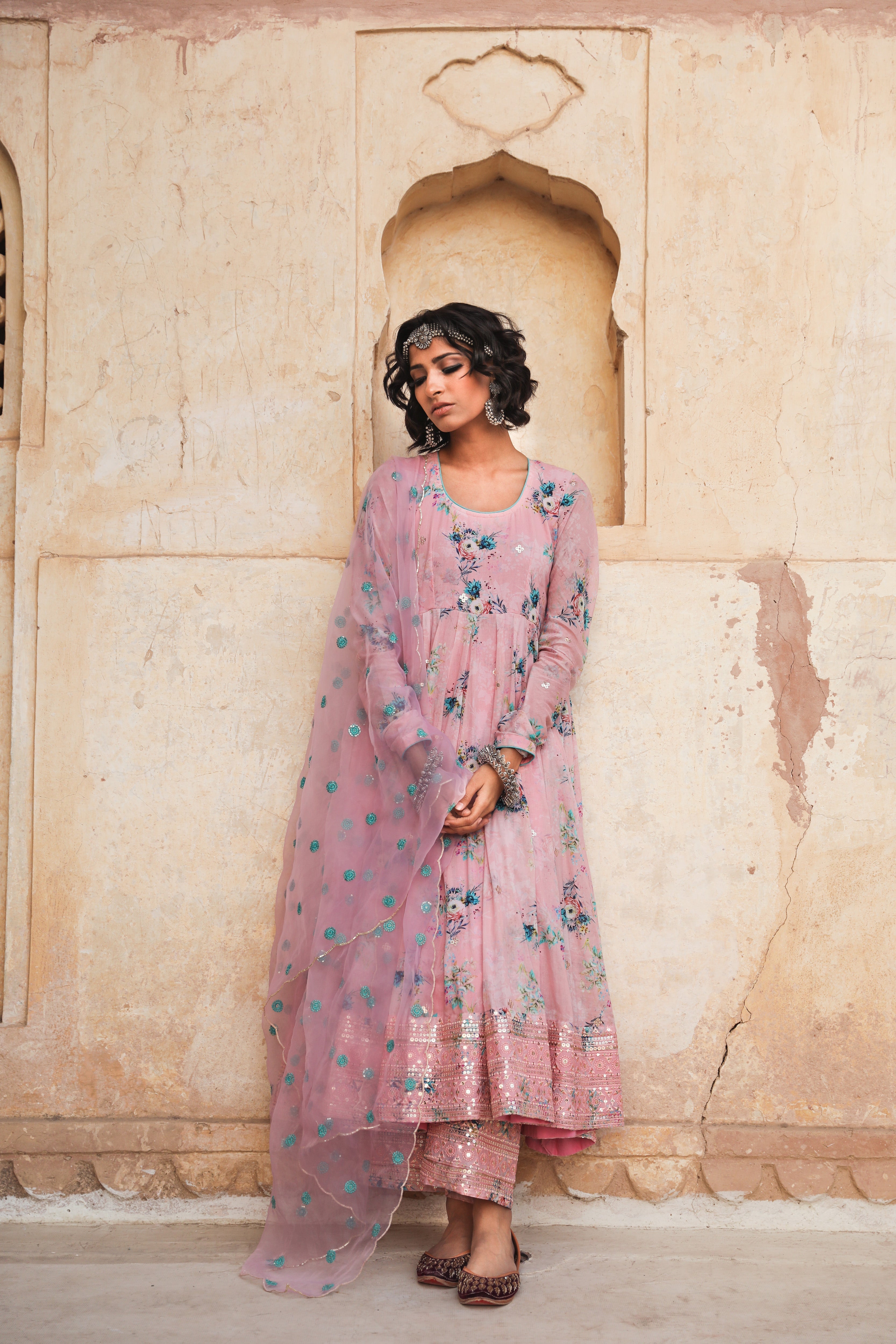 GUL PINK ANARKALI SET Gulabo Jaipur