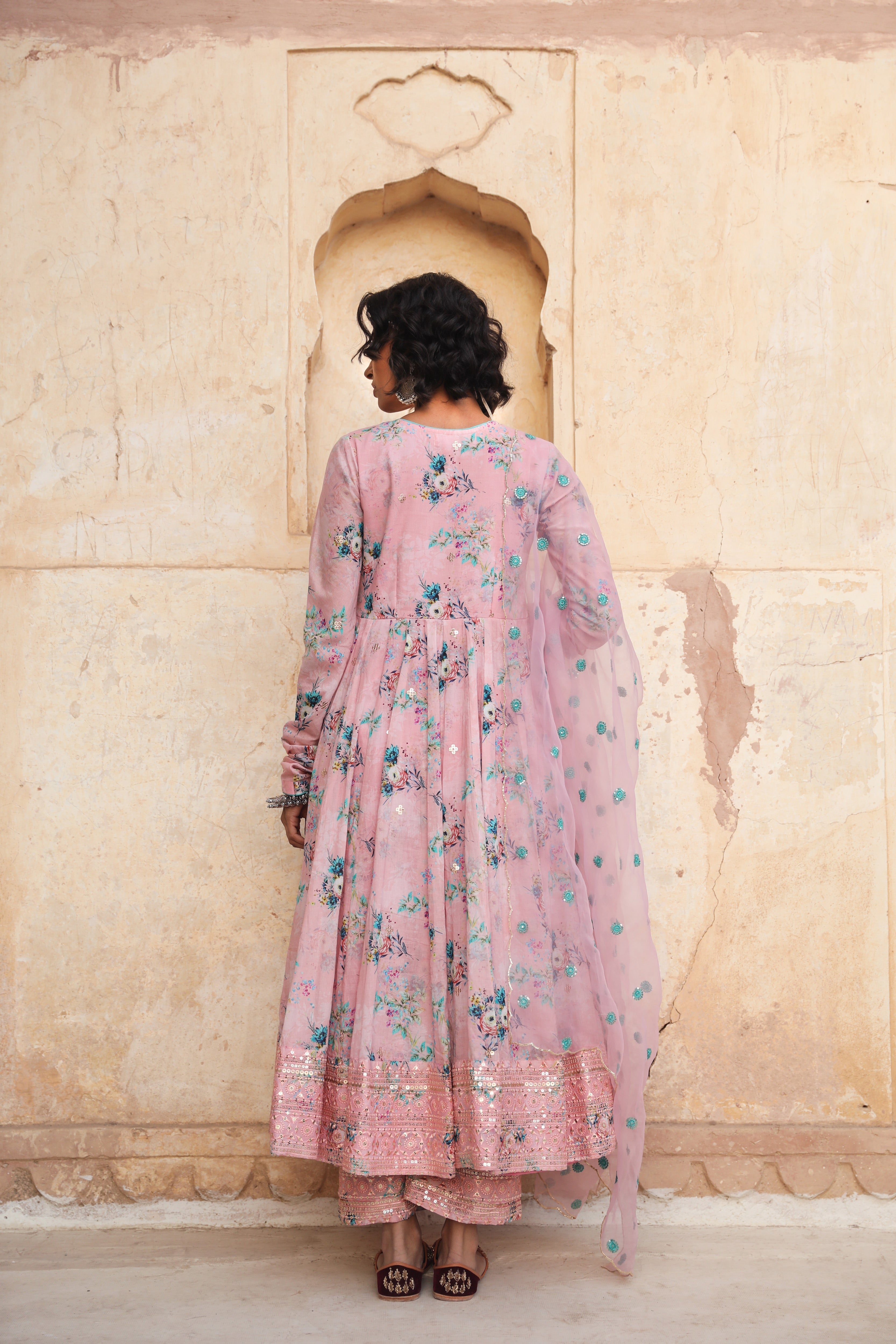 GUL PINK ANARKALI SET Gulabo Jaipur