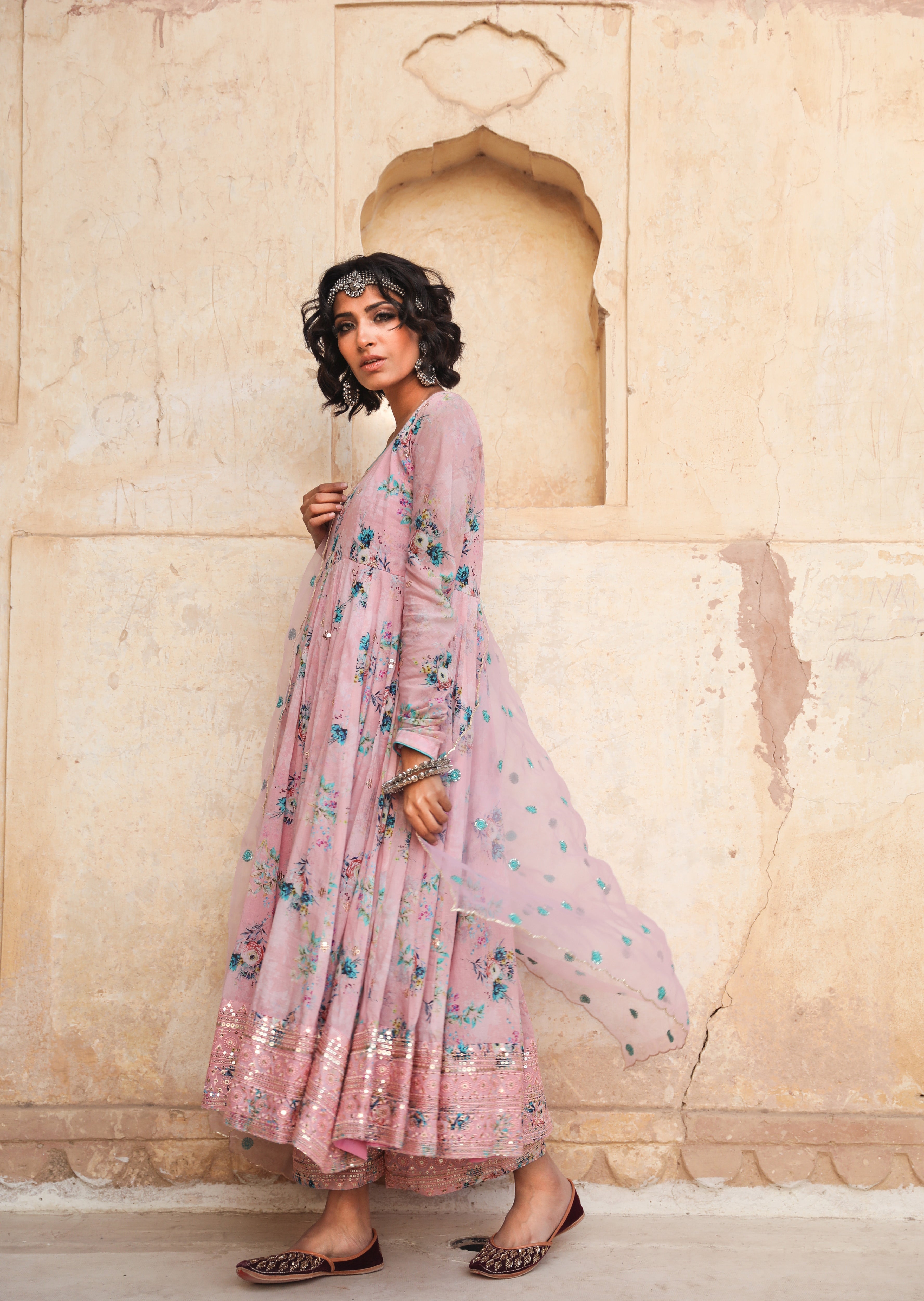 GUL PINK ANARKALI SET Gulabo Jaipur