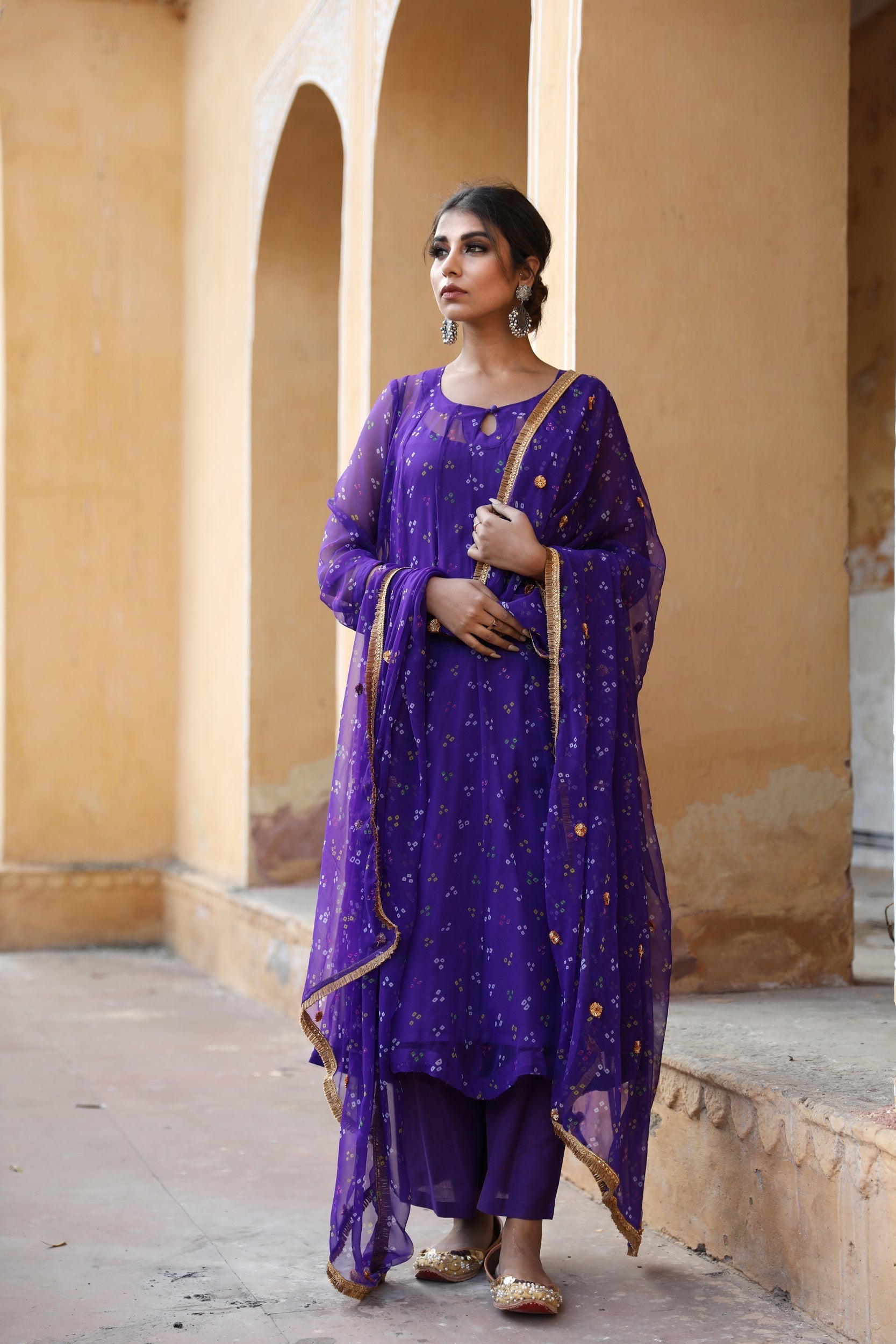 Gomti Purple Set Gulabo Jaipur