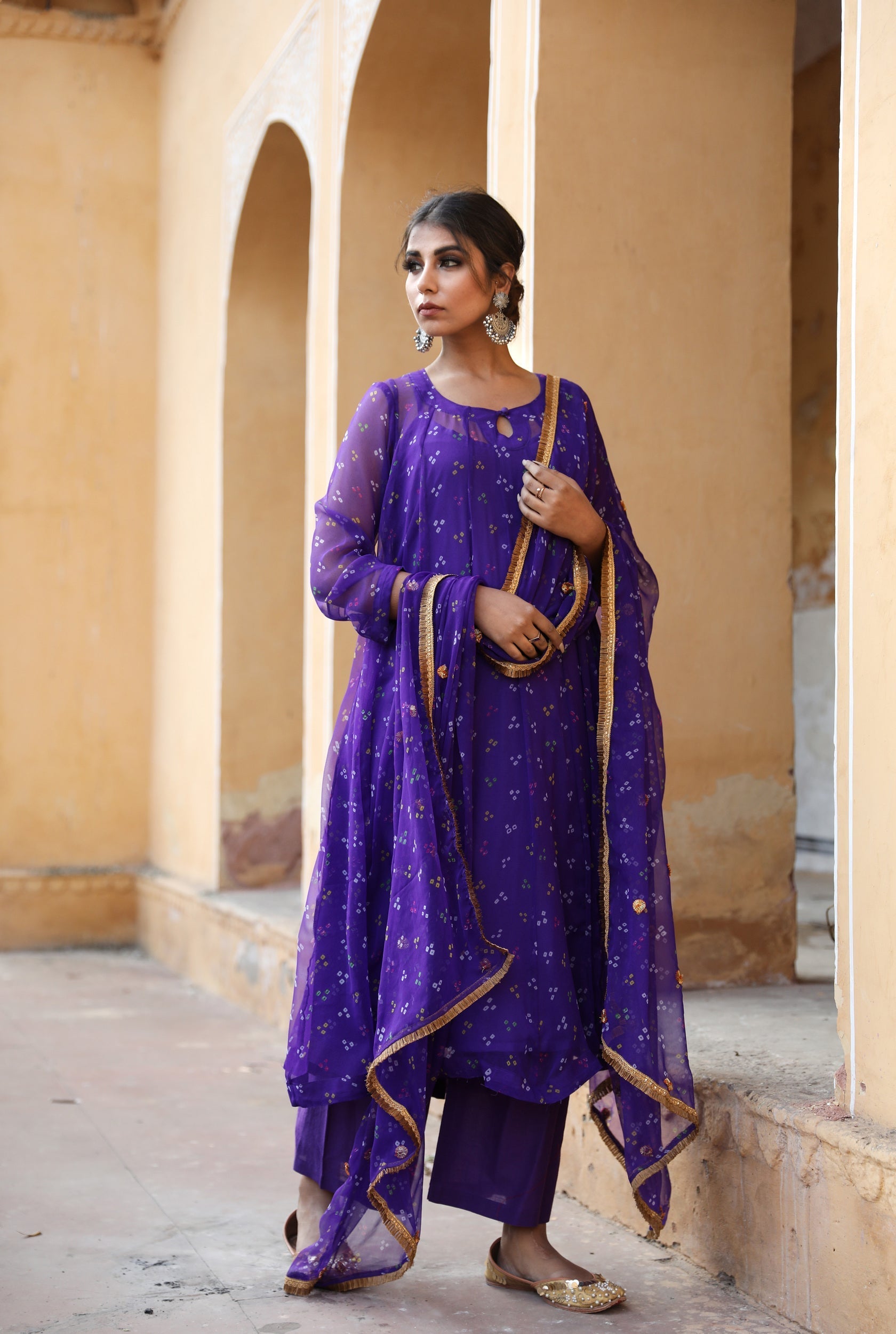 Gomti Purple Set Gulabo Jaipur