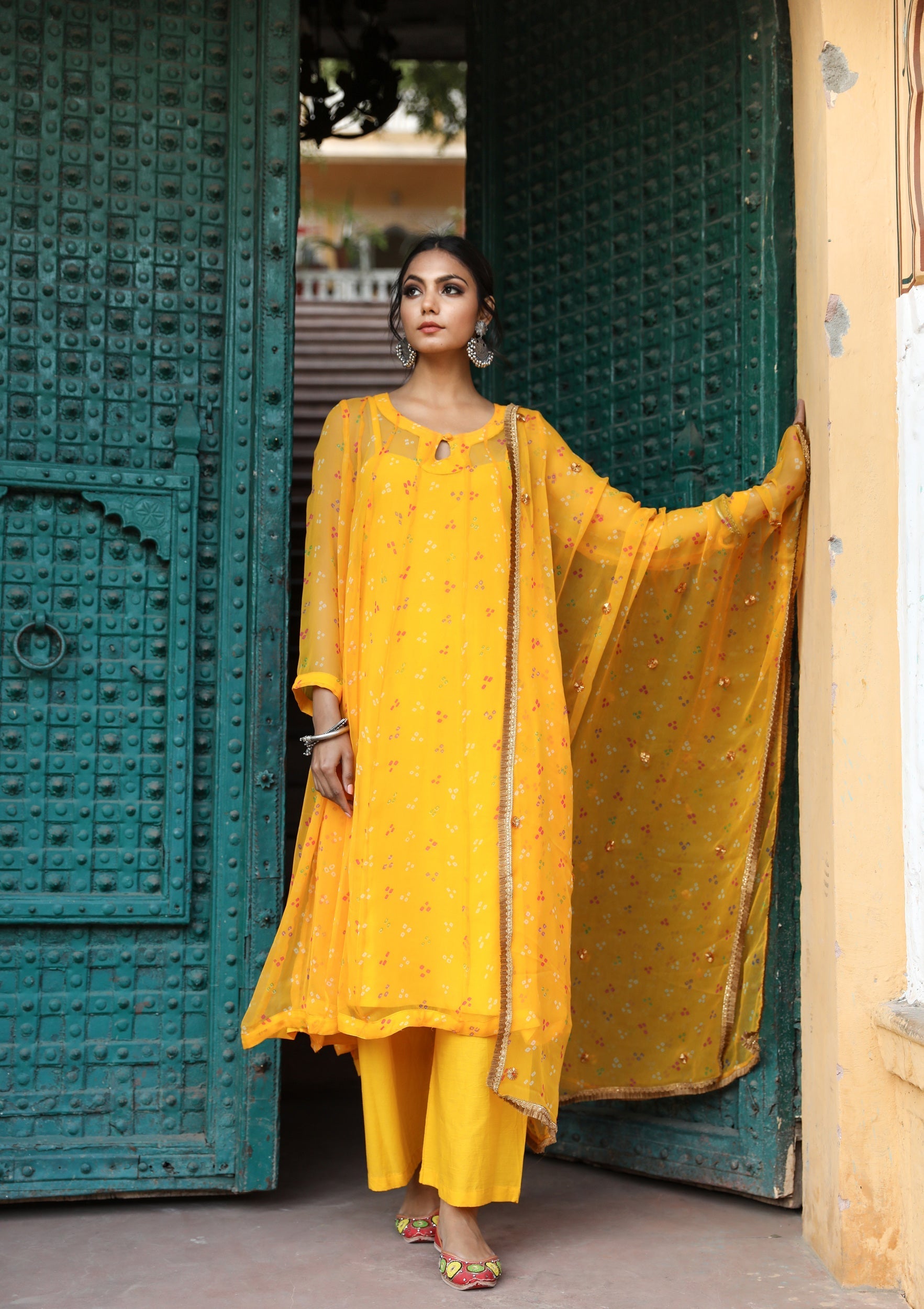 Gomti Yellow Set Gulabo Jaipur