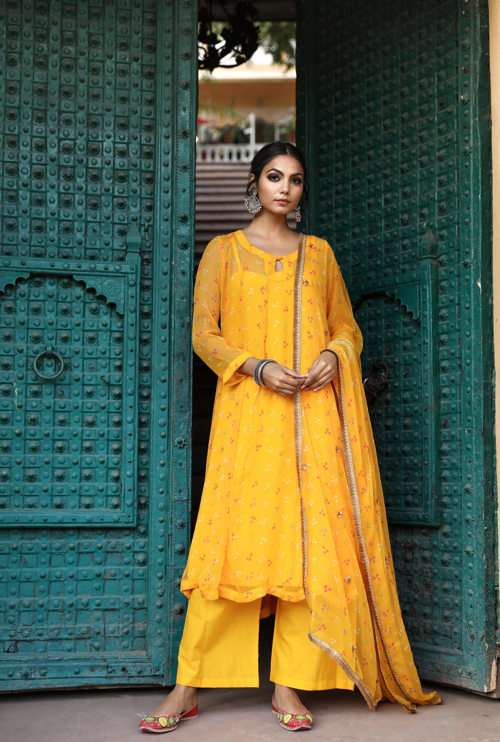 Gomti Yellow Set Gulabo Jaipur