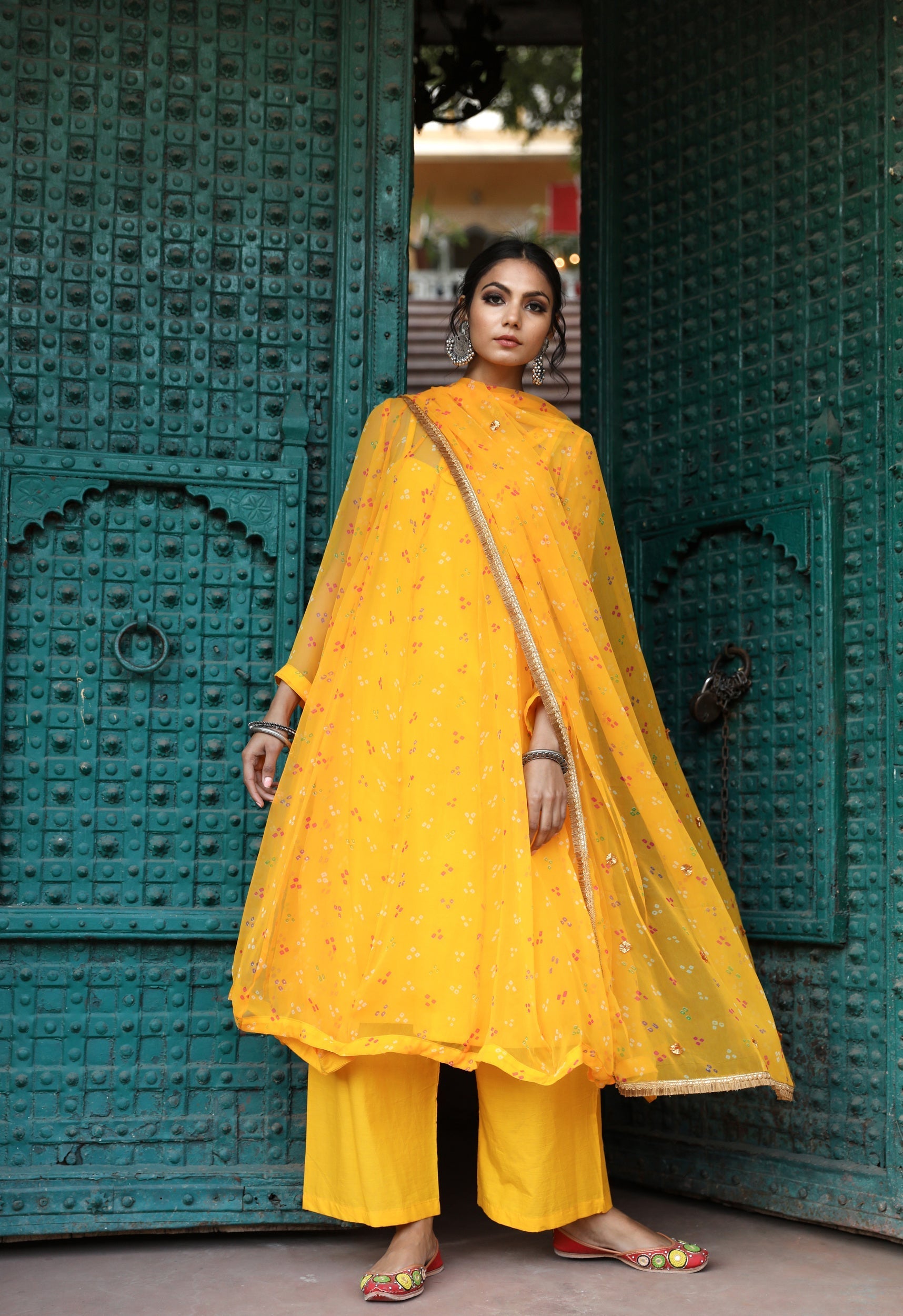 Gomti Yellow Set Gulabo Jaipur