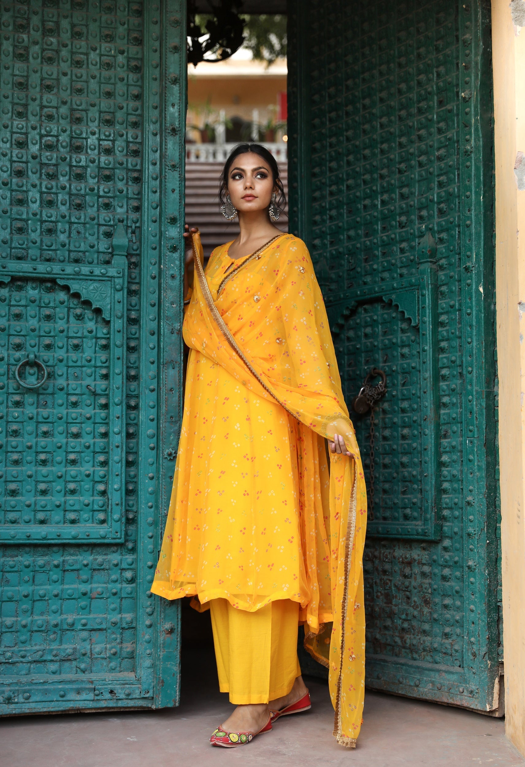 Gomti Yellow Set Gulabo Jaipur