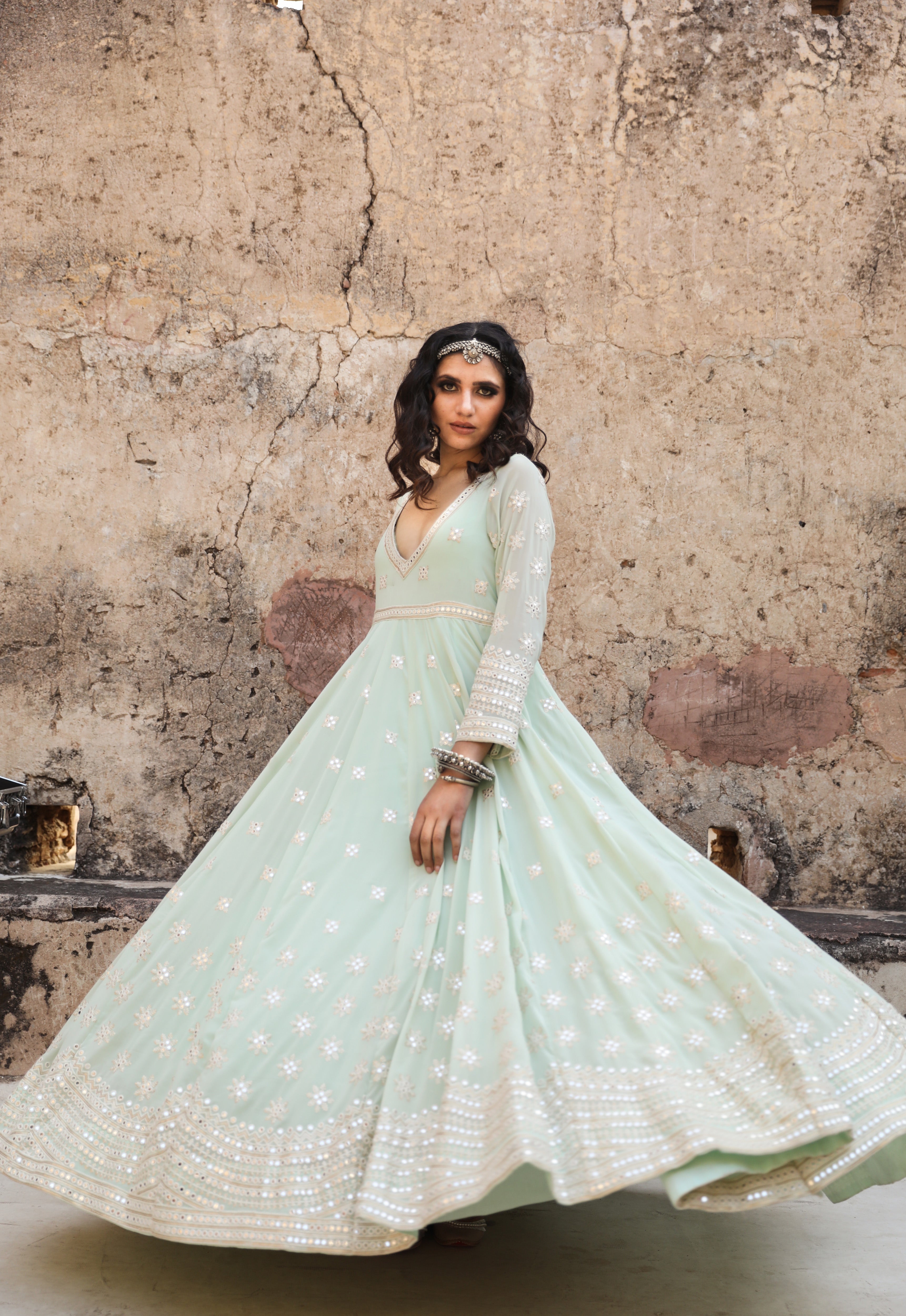 HASEEN SKY GOWN Gulabo Jaipur