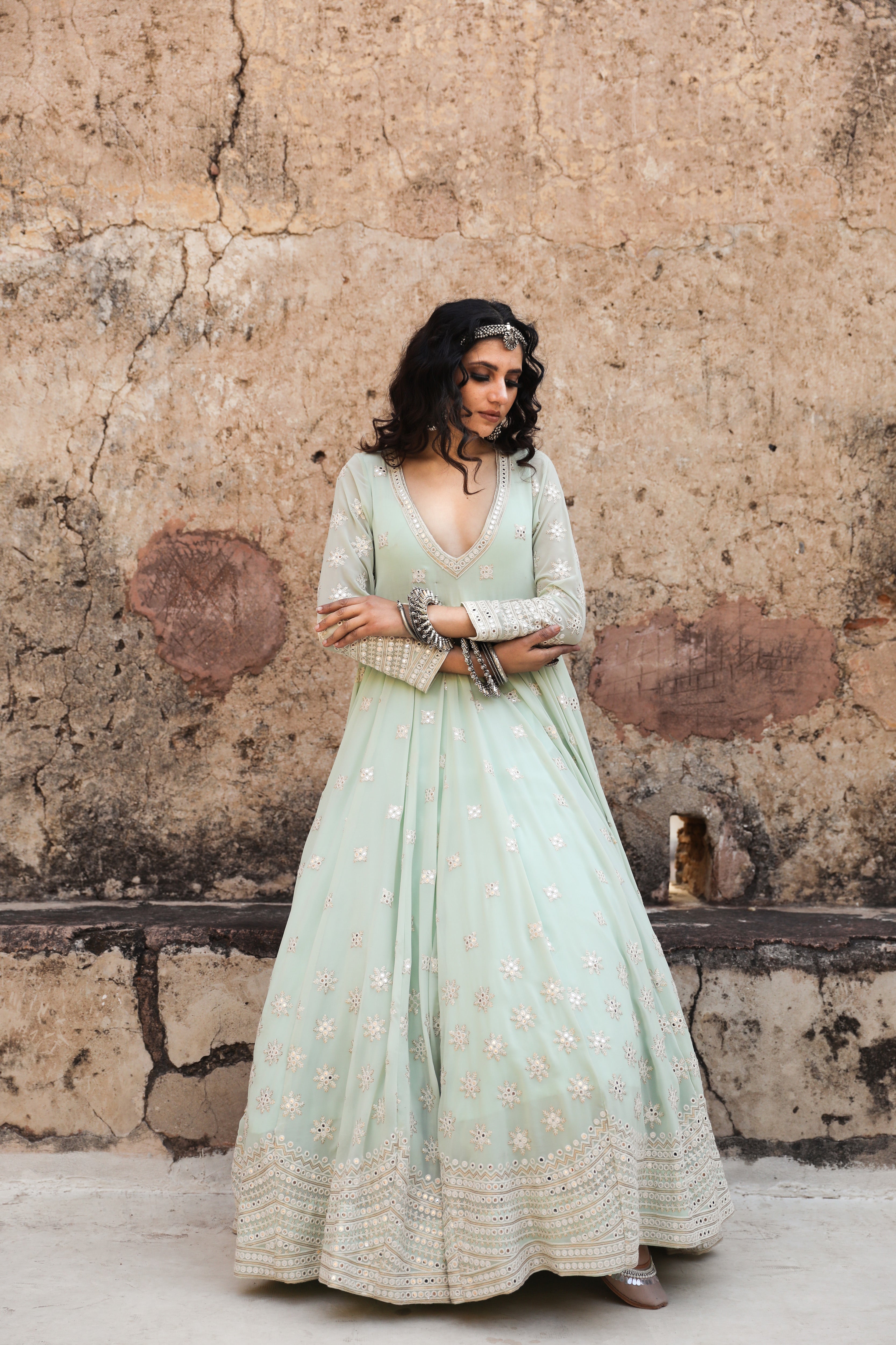 HASEEN SKY GOWN Gulabo Jaipur