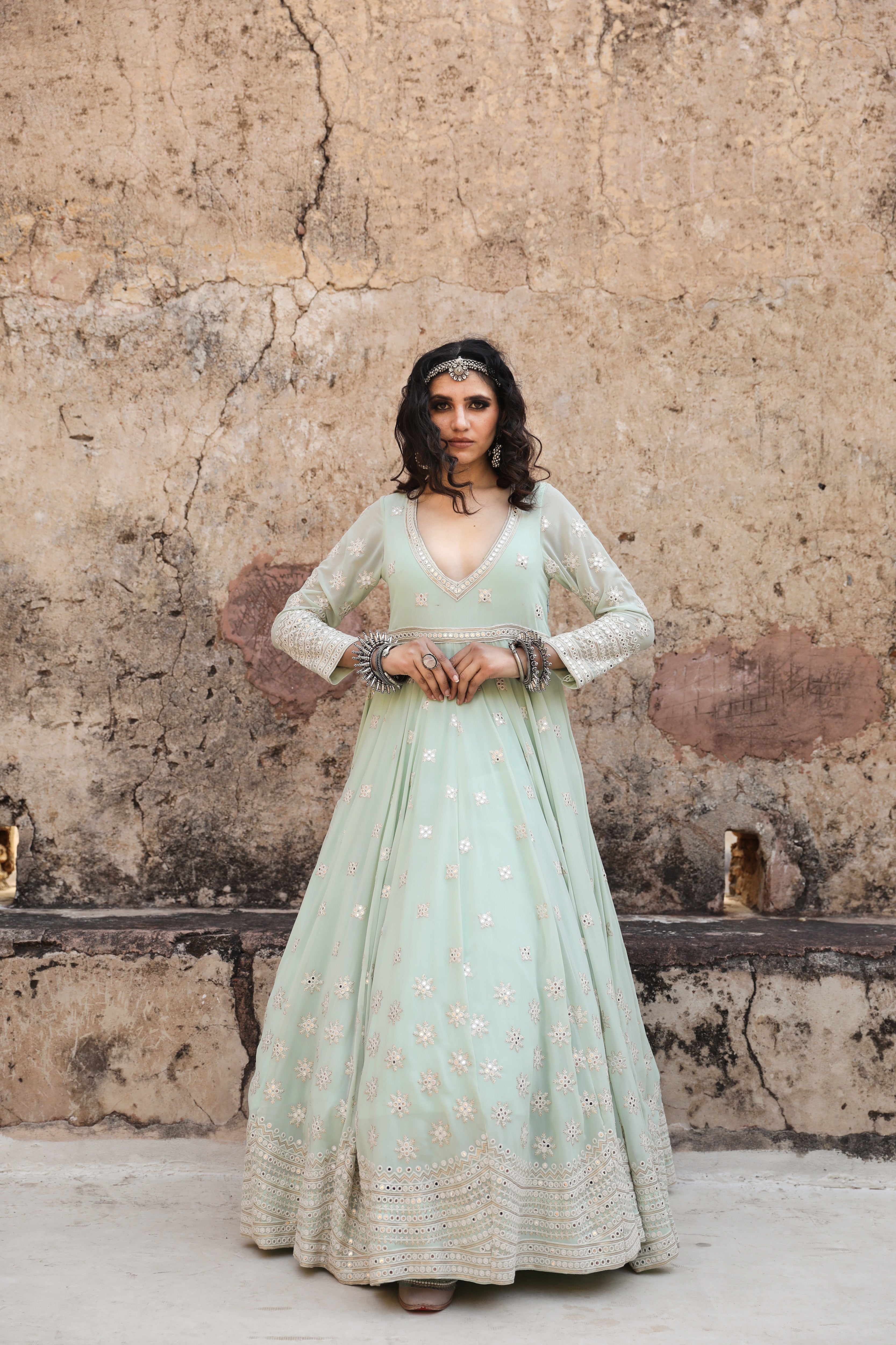 HASEEN SKY GOWN Gulabo Jaipur