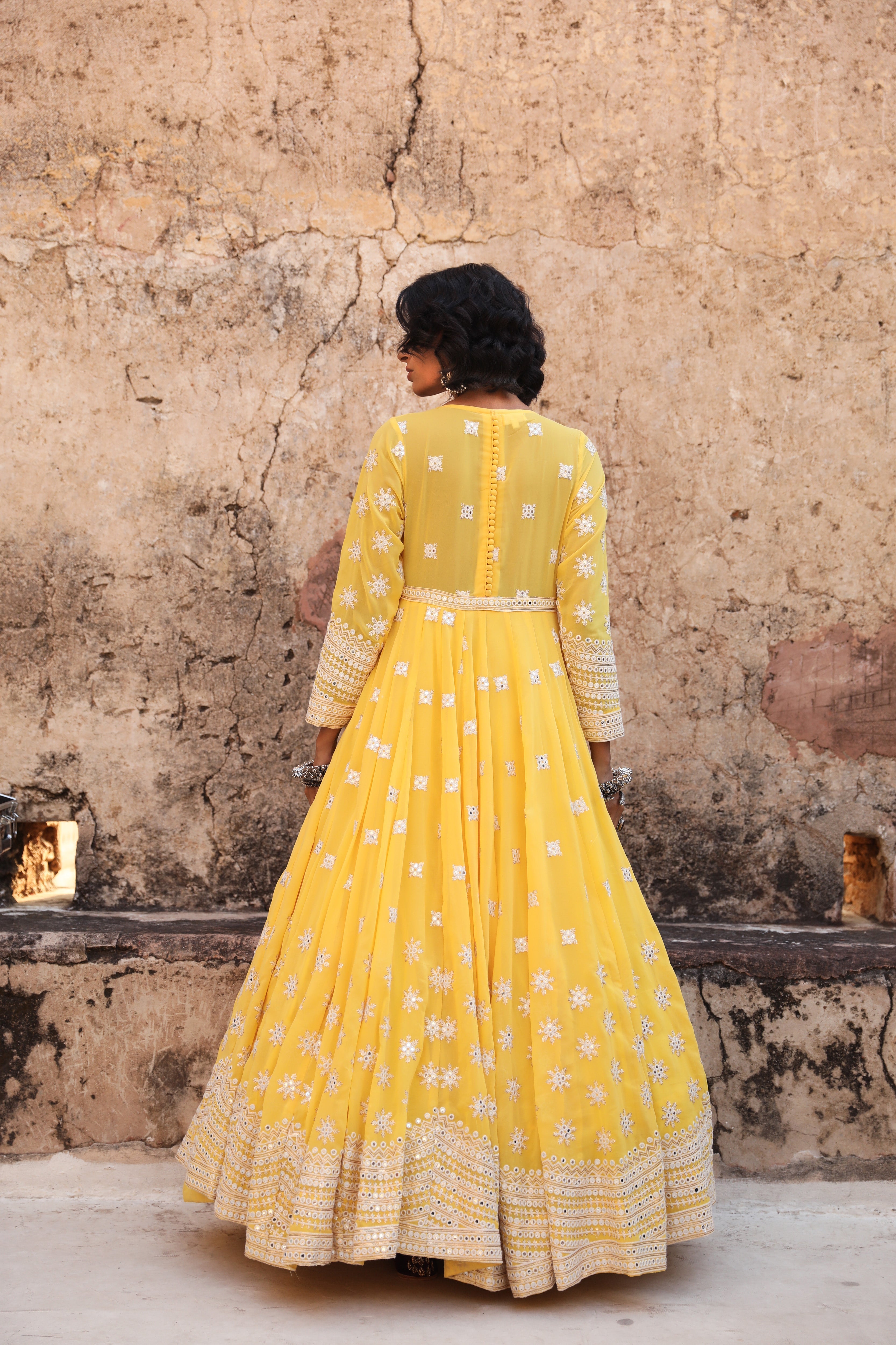 HASEEN YELLOW GOWN Gulabo Jaipur