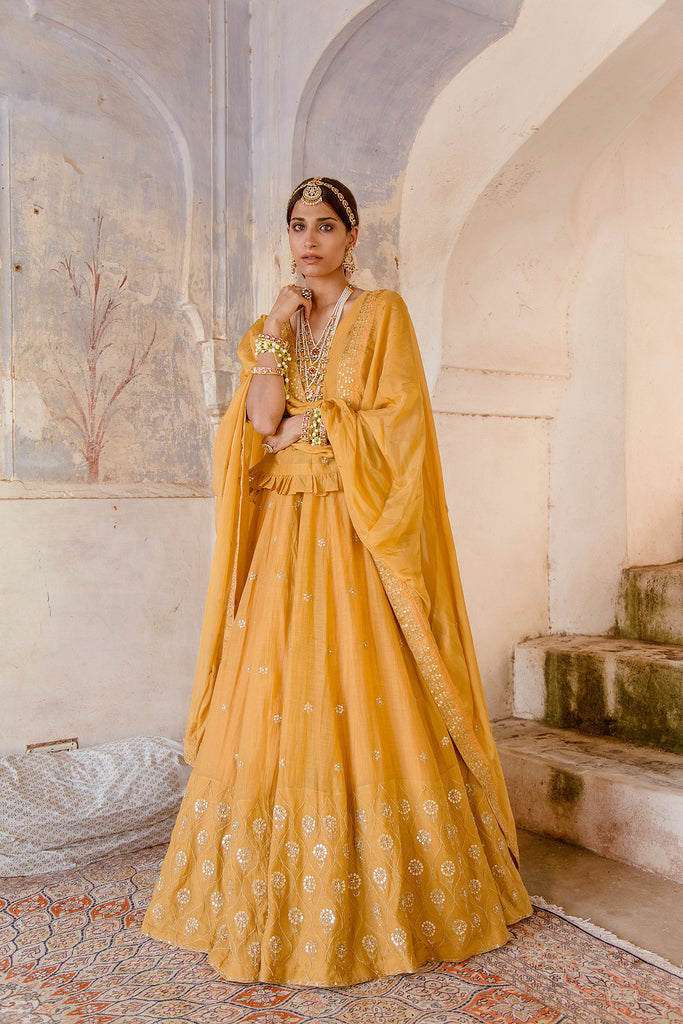 Heer Beige Lehenga Gulabo Jaipur