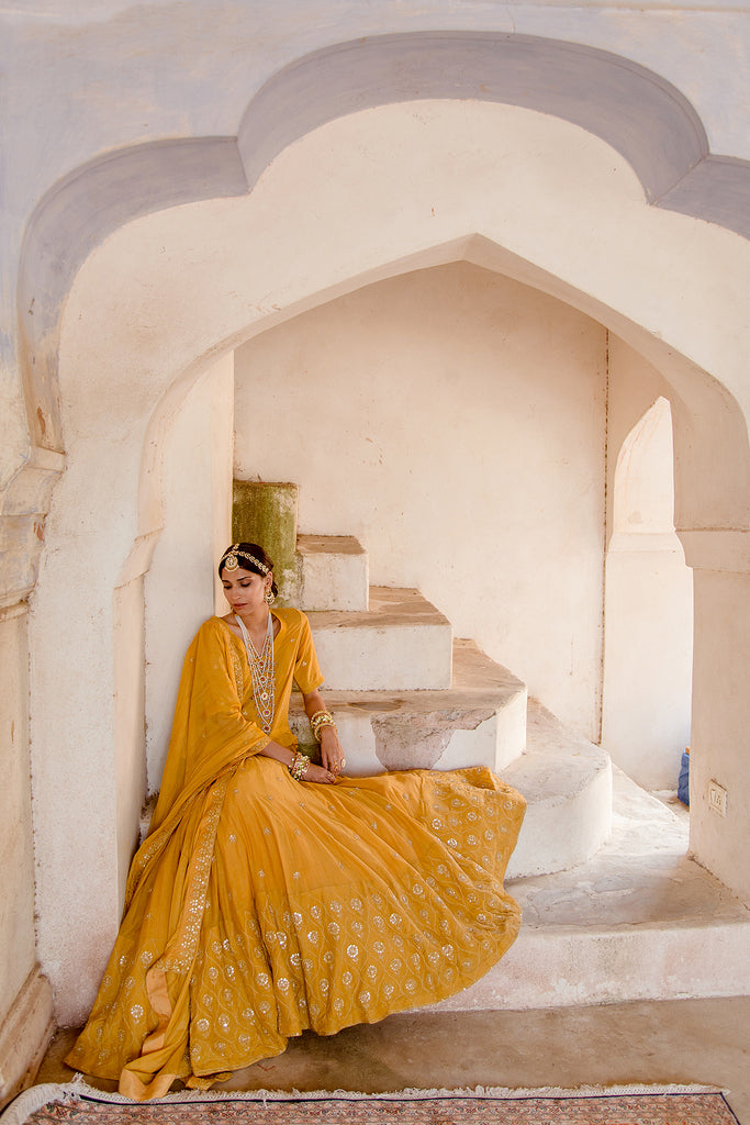 Heer Beige Lehenga Gulabo Jaipur