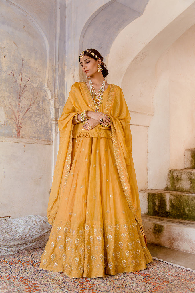 Heer Beige Lehenga Gulabo Jaipur