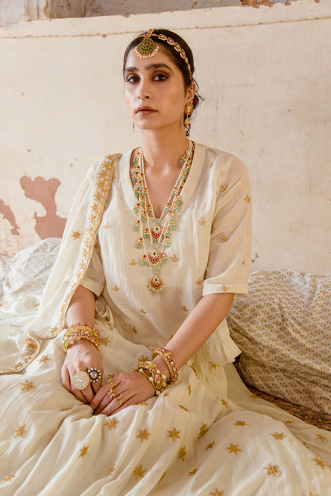 Heer Ivory Lehenga Gulabo Jaipur