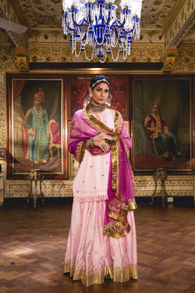 IMAMA PINK SHARARA SET Gulabo Jaipur