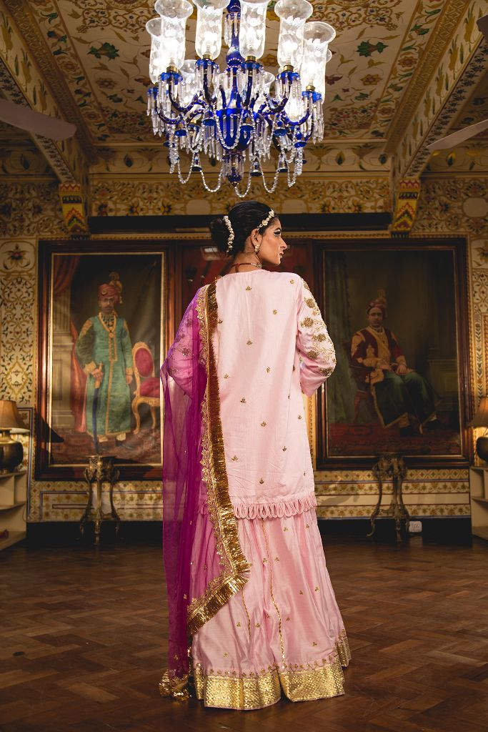 IMAMA PINK SHARARA SET Gulabo Jaipur